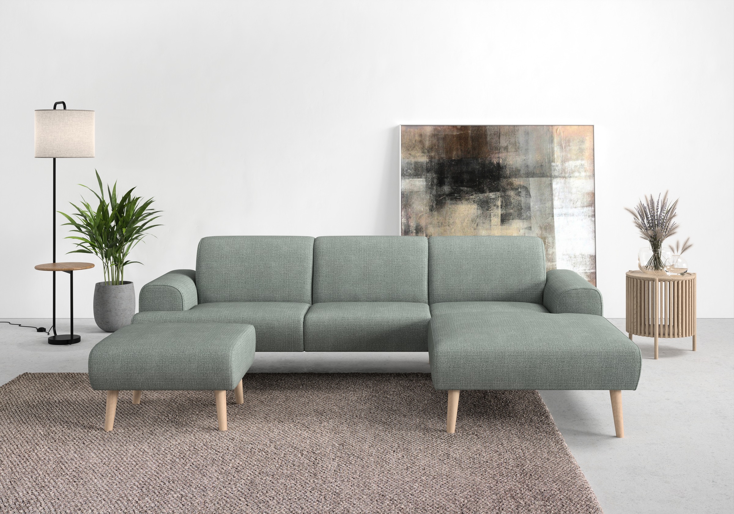 andas Ecksofa »Swift L-Form«, Federkern-Polsterung, B/T/H: 292/83/176 cm