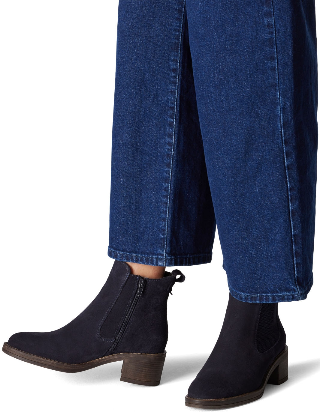 Tamaris Chelseaboots, Blockabsatz, Stiefelette, Businessschuh mit Touch It-Ausstattung