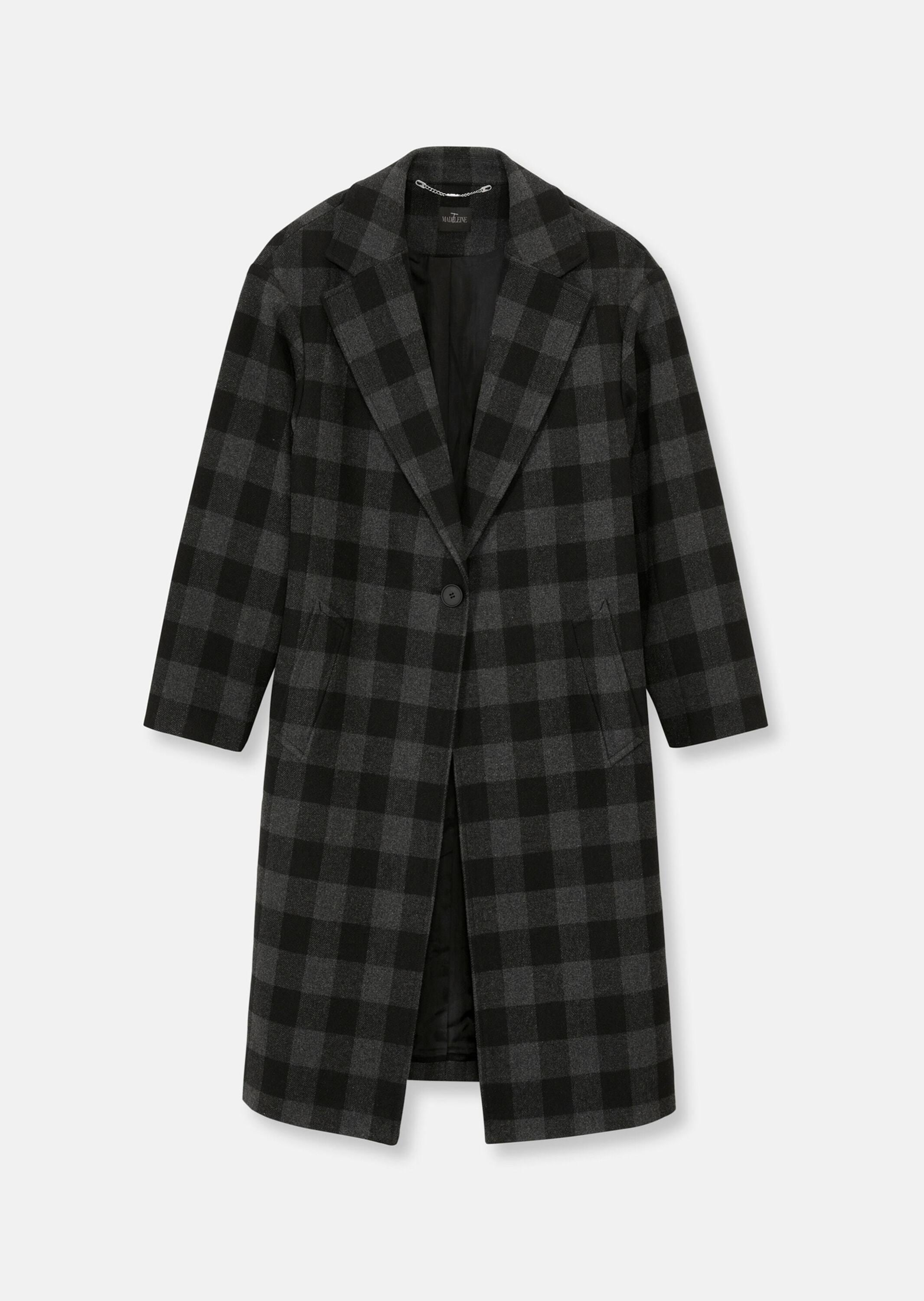 MADELEINE Langmantel "Mantel Karomantel in lässiger Oversized-Form" günstig online kaufen