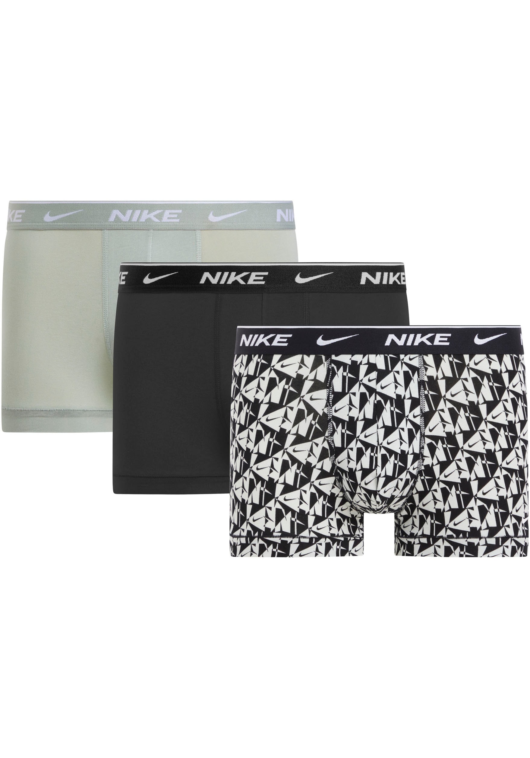 NIKE Underwear Trunk "TRUNK 3PK", (Packung, 3 St., 3er), mit farbigem NIKE Logo-Elastikbund