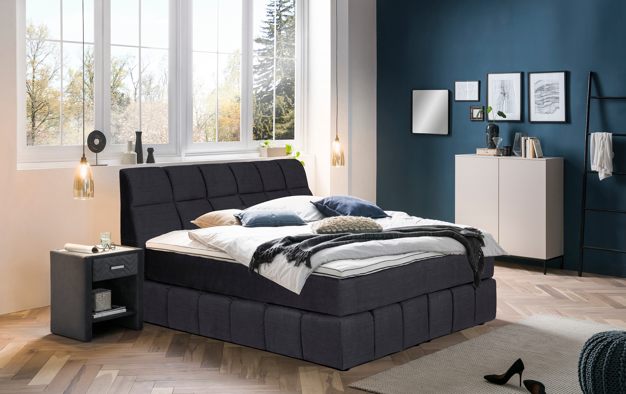 Home affaire Boxspringbett "Paxton" Neue Toppervarianten günstig online kaufen