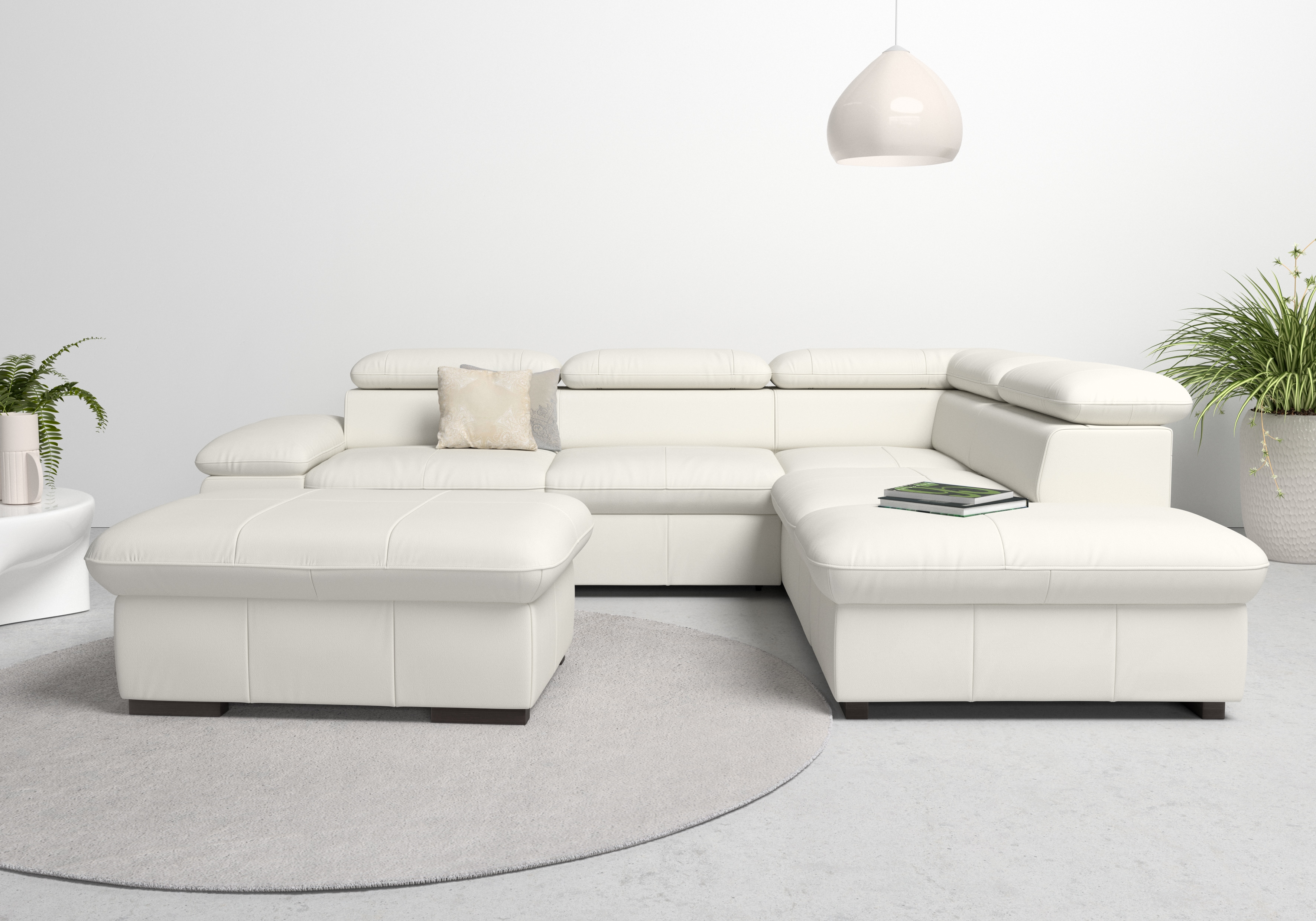 OTTO home Ecksofa "Alberto L-Form" mit Kopfteilverstellung, wahlweise mit Schlaffunktion