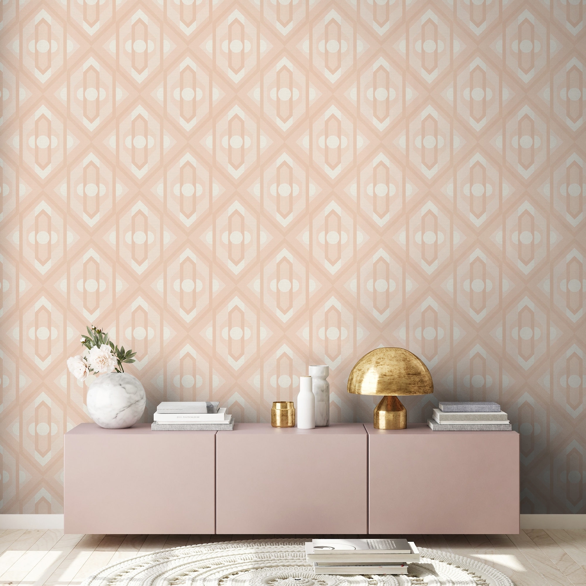 A.S. Création "Retro Chic 3D-Tapete Mustertapete Grafik 3D" matt strukturiert Vliestapete Kunst für Schlafzimmer Küche Wohnzimmer 3D Design modern