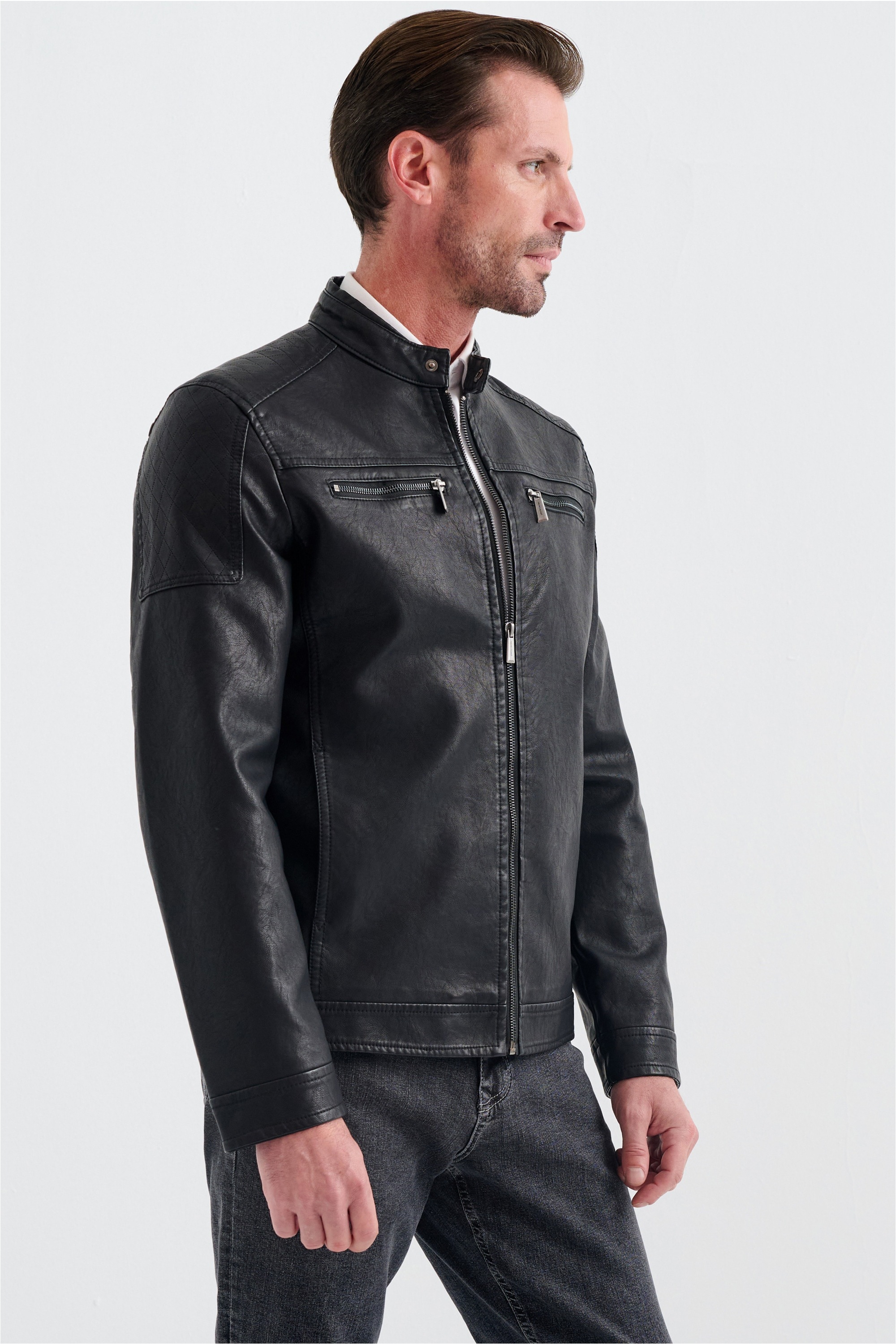 Pierre Cardin Lederimitatjacke »Hadrien« in Lederoptik