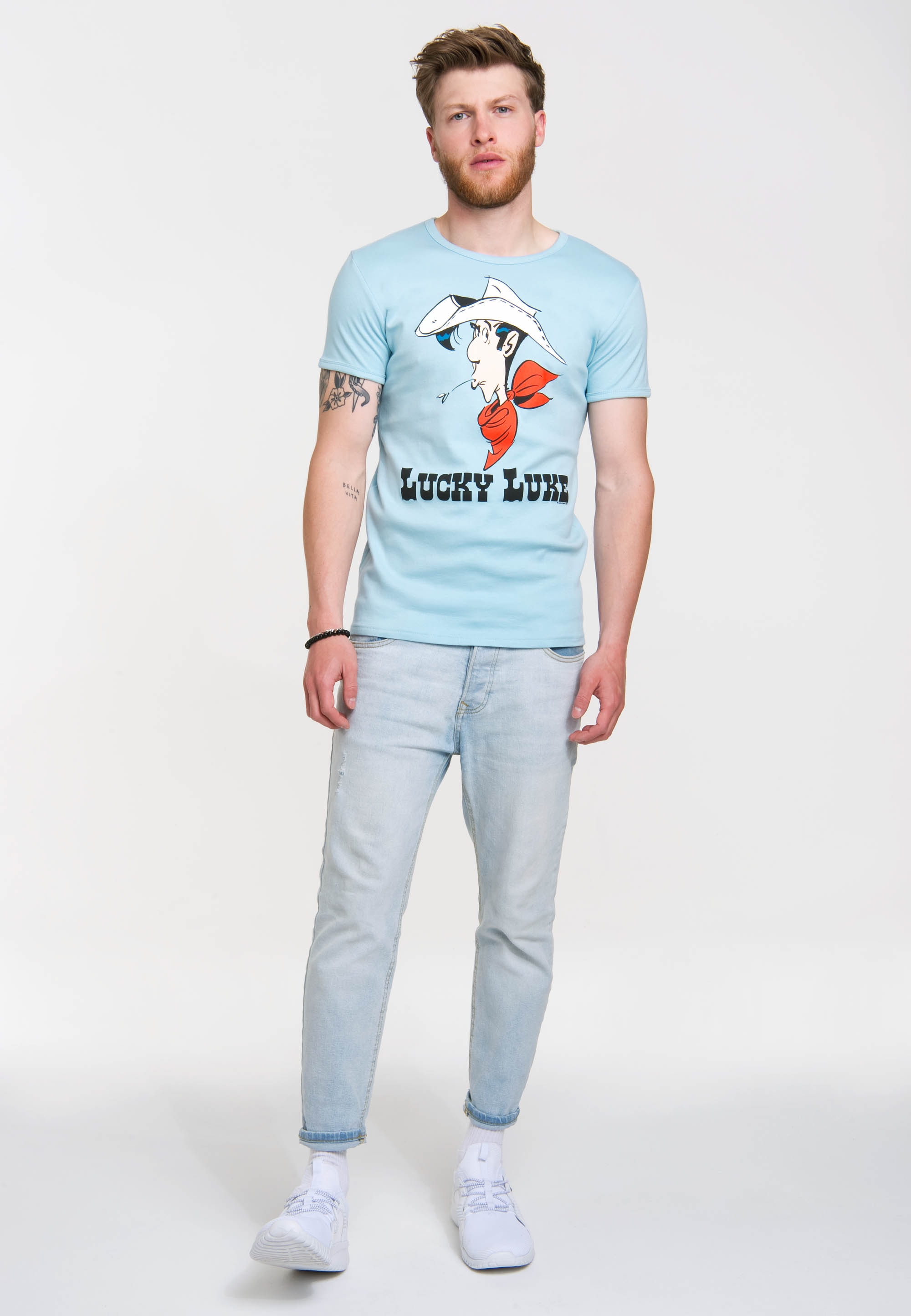 LOGOSHIRT T-Shirt »Lucky Luke Portrait« mit Lucky Luke-Print