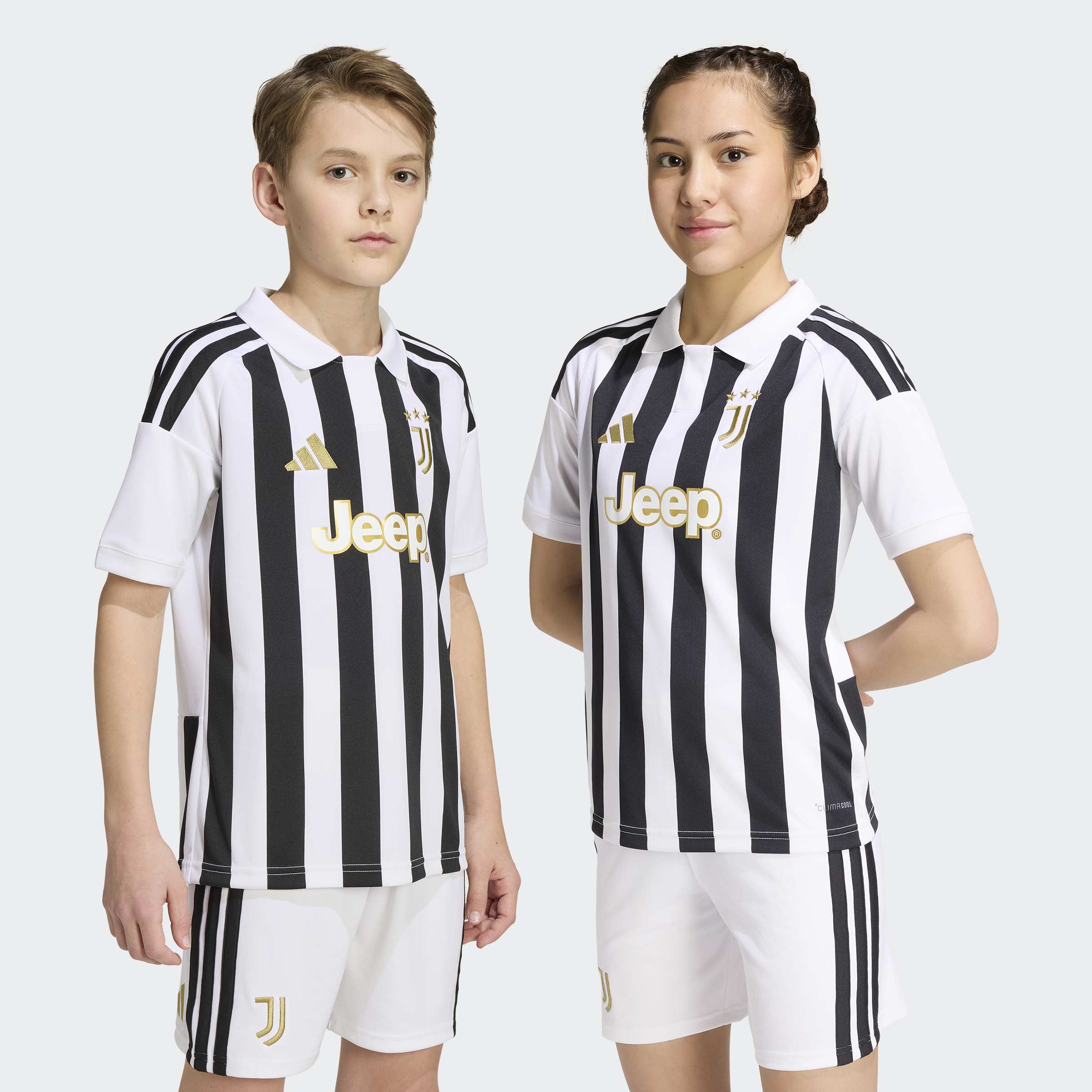 adidas Performance Fußballtrikot "JUVENTUS TURIN 26/27 KIDS HEIMTRIKOT" mit Climacool Technologie, mit traditionellem Kragen, mit 3-Streifen