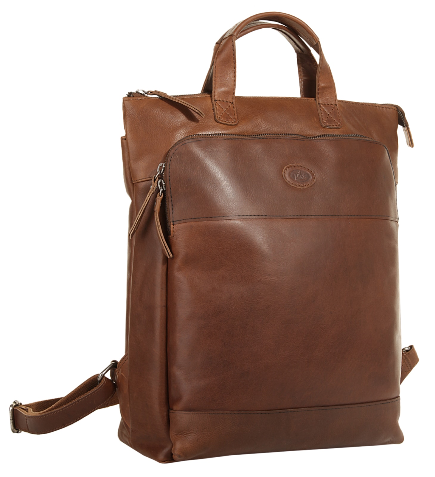 Piké Laptoprucksack, echt Leder