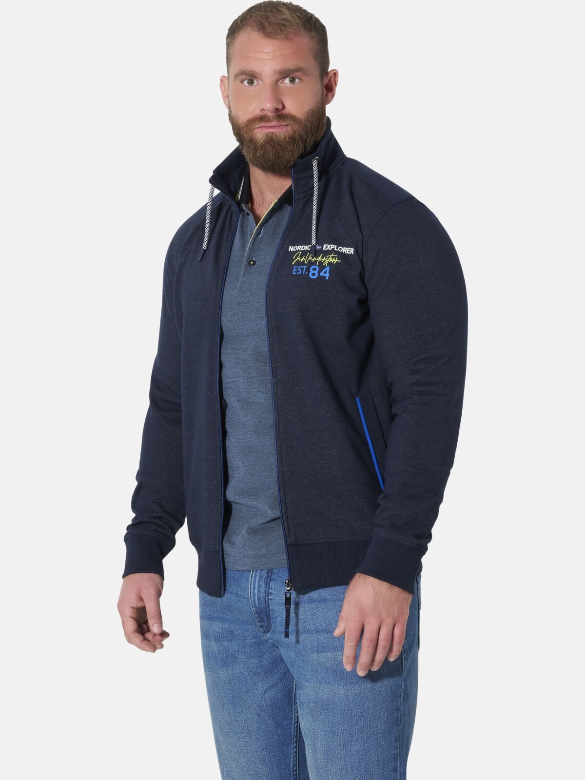 Jan Vanderstorm Sweatjacke "Sweatjacke YORIN"