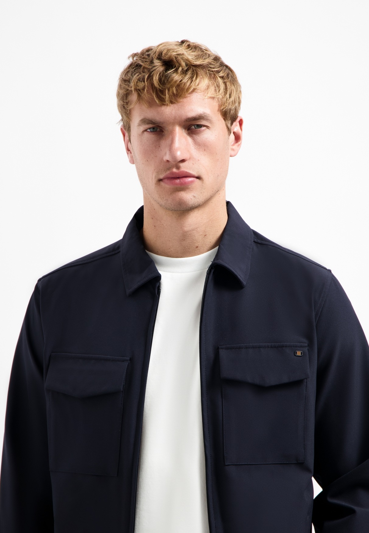 NO EXCESS Langarmhemd »No Excess Sedoc-Reise-Overshirt«