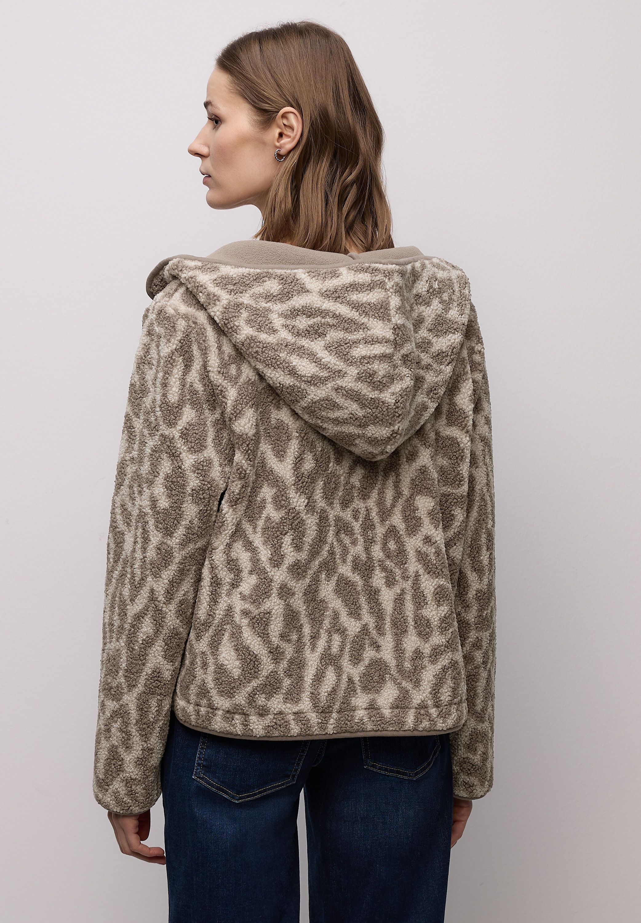 STREET ONE Cardigan mit Leoprint günstig online kaufen