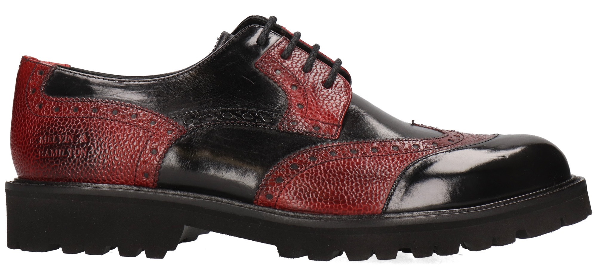 Melvin & Hamilton Budapester »Pierce 30 - vegetabil gegerbt«, Brogue, Budapester, Business Schuh mit Chunky Sohle