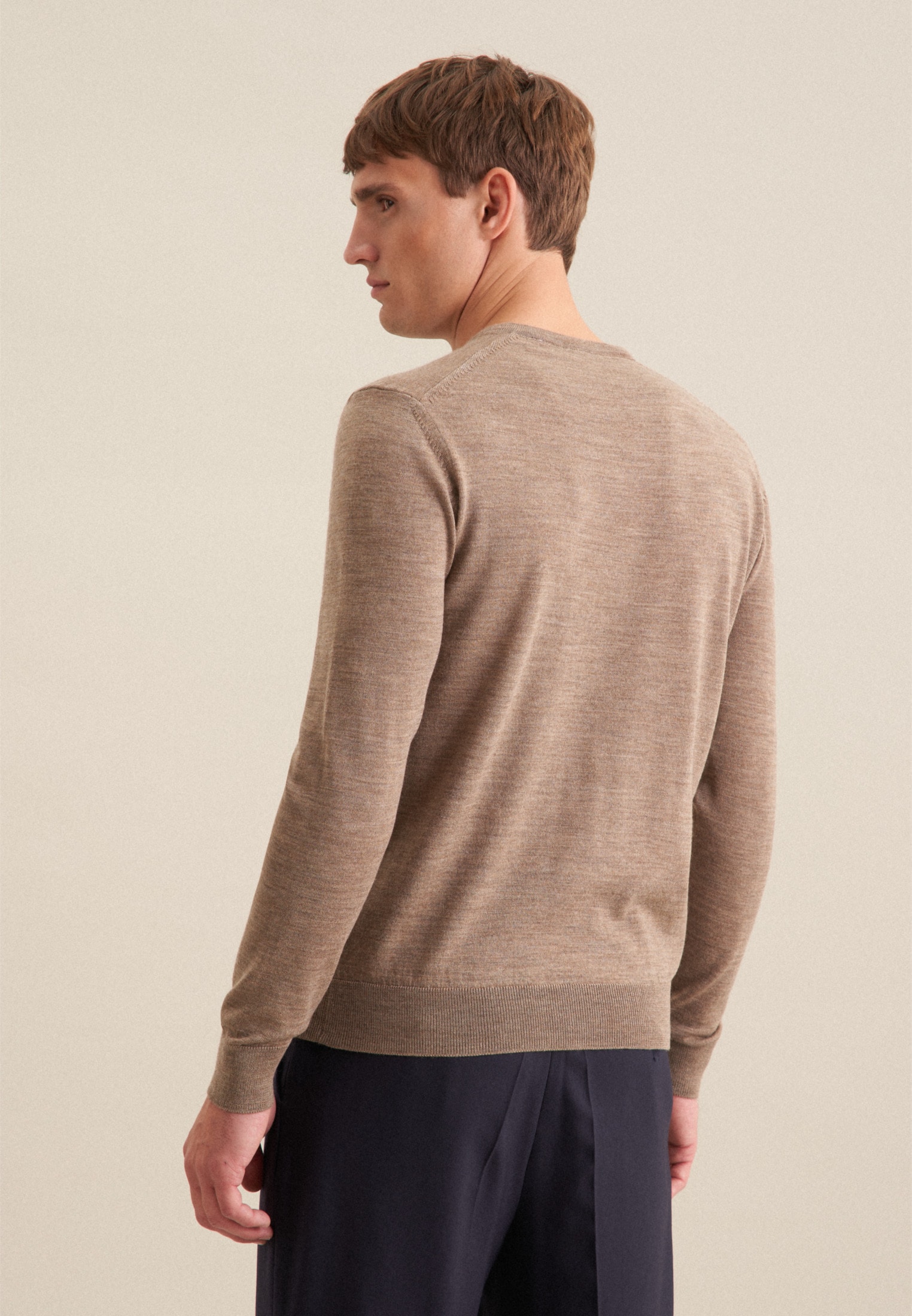 seidensticker Strickpullover »Schwarze Rose«, V-Neck Uni