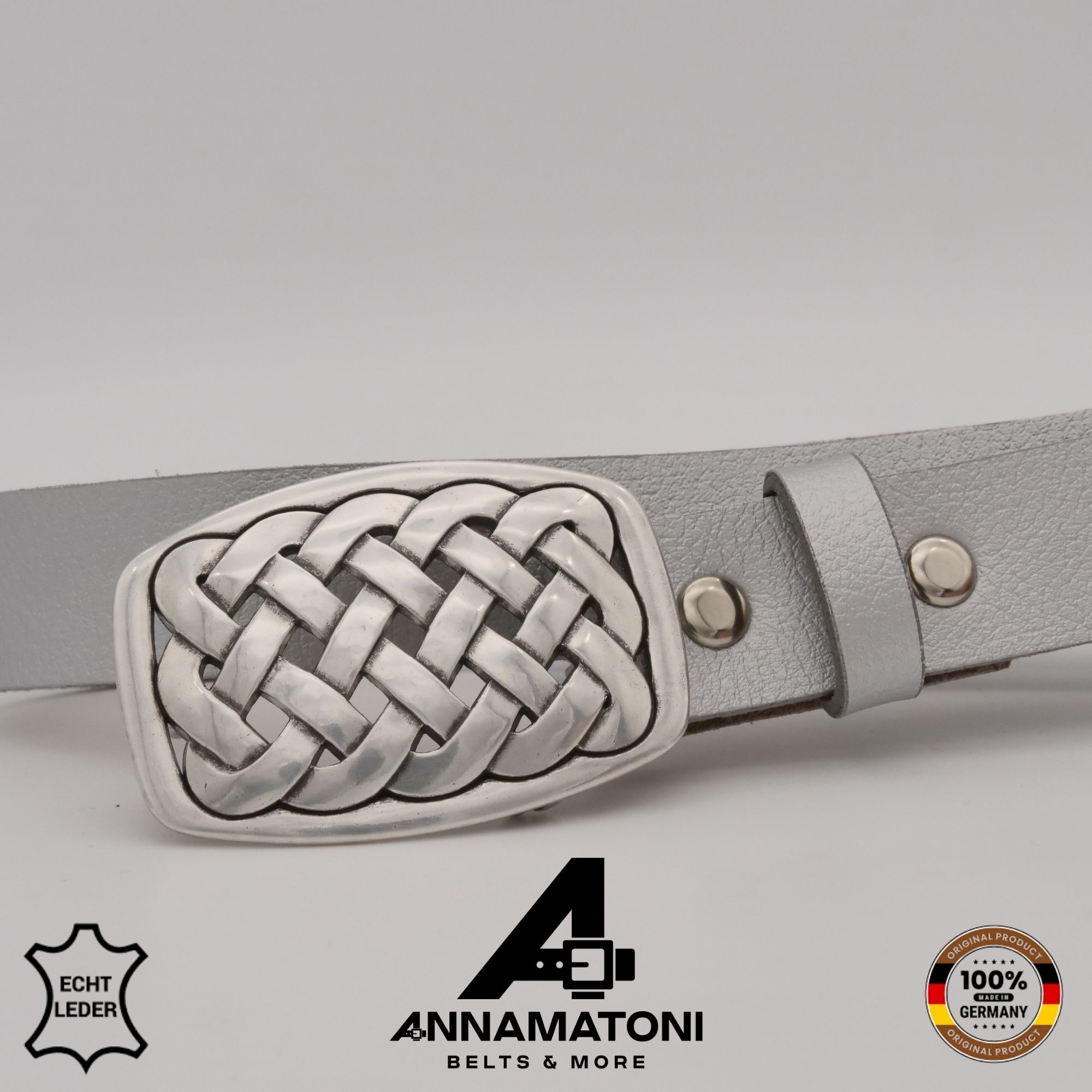 AnnaMatoni Ledergürtel »AnnaMatoni Damen Leder Gürtel 2,5cm Breit echt Leder Gürtel Made«