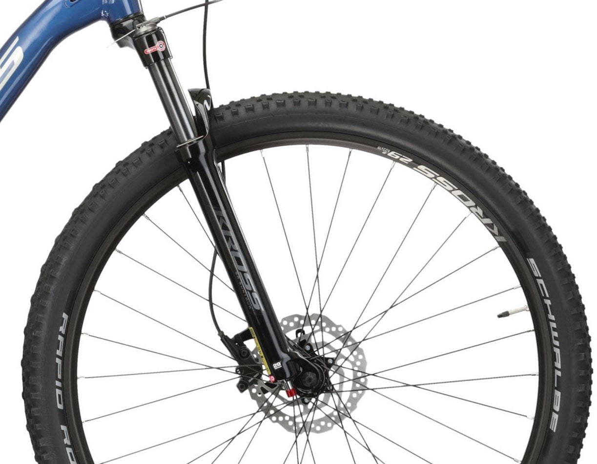 Kross Mountainbike »KROSS MTB Hardtail Level 5.0 29" blau 11 Gänge«, 11 Gang, Shimano, DEORE M5100 Schaltwerk, Kettenschaltung