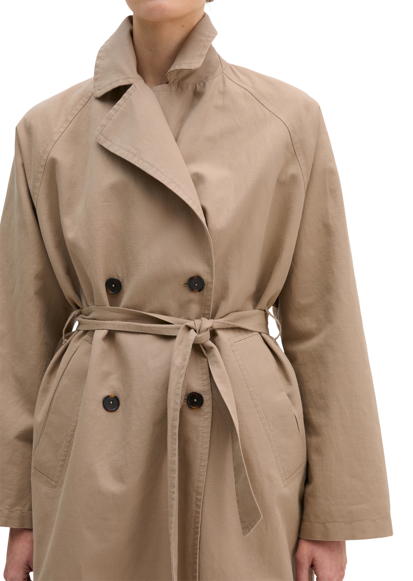 Marc O'Polo Trenchcoat »in lässigem Baumwoll-Crinkle-Mix«