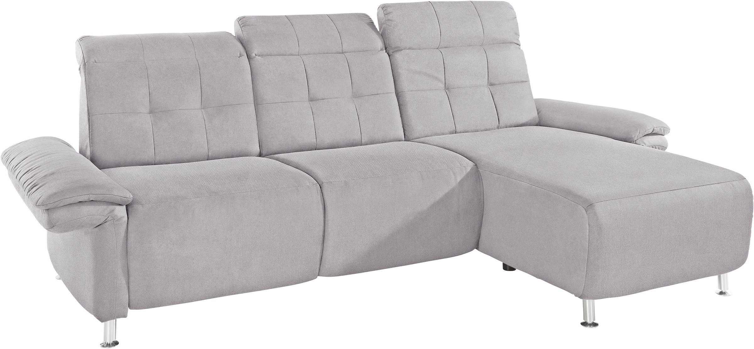 Places of Style Ecksofa »Manhattan L-Form«, 2 Sitze mit elektrischer Relaxfunktion, verstellbare Armlehnen