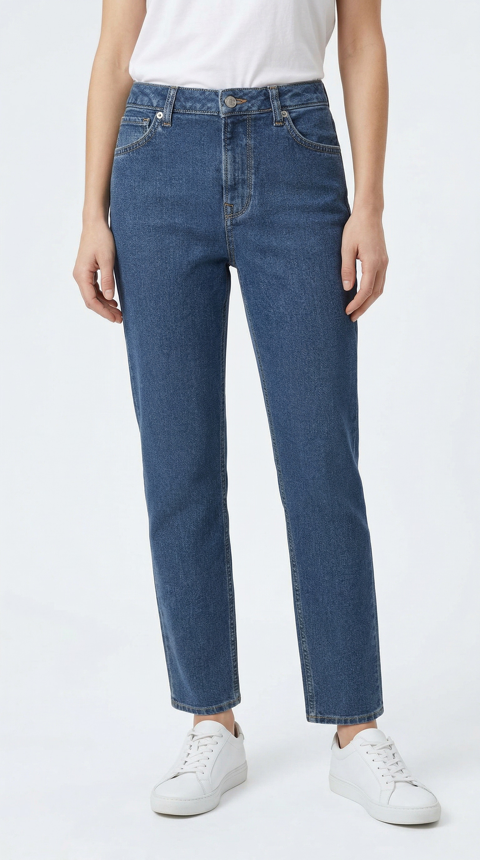 Pepe Jeans Tapered Jeans High Waist Women's Mid Blue 31/30