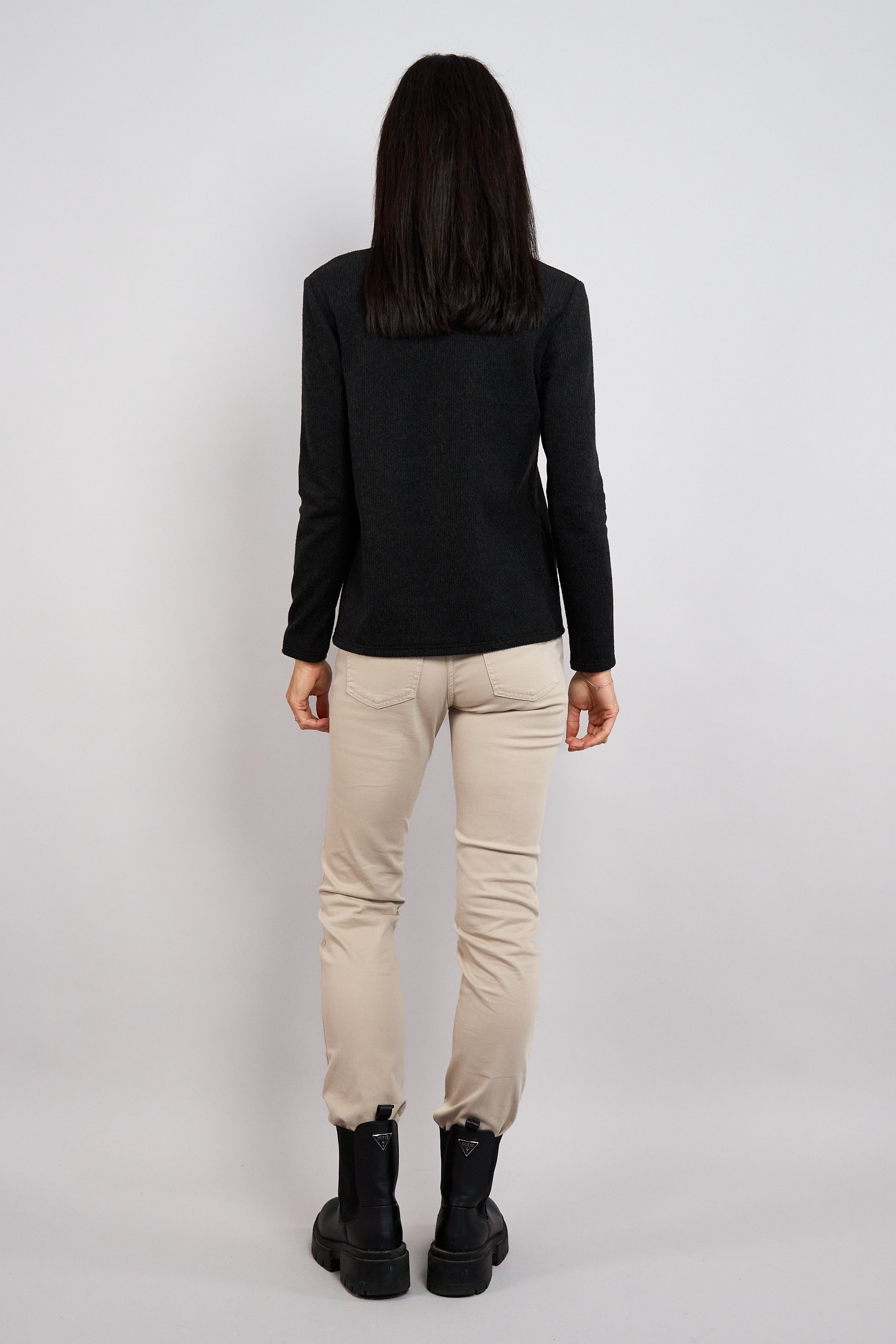 Seidel Moden Rollkragenpullover mit feinem Strickmuster / mit Viskose und Stretch / MADE IN GERMANY