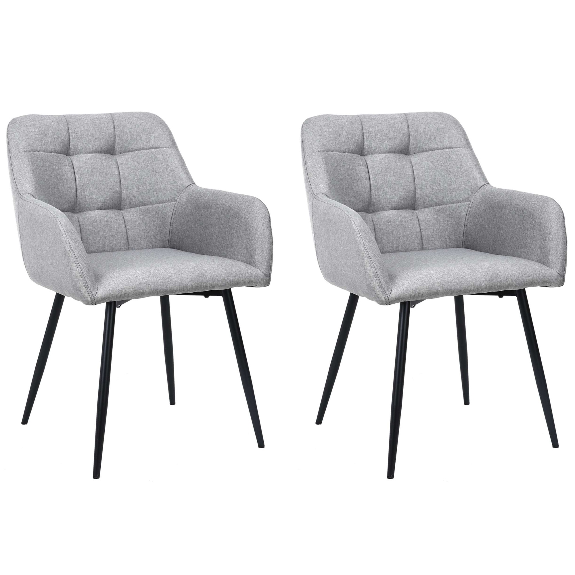 OTTO home Esszimmerstuhl "Bostony" () 2 Stk. gepolsterte Rückenlehne, Armle günstig online kaufen