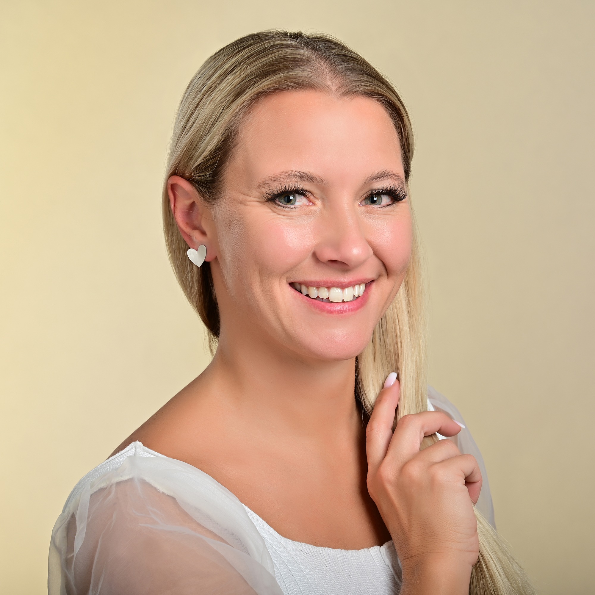Adelia´s Paar Ohrhänger »Damen Ohrringe – Ohrstecker Herz aus 925 Silber« Zum Verschenken – passend für viele Anlässe