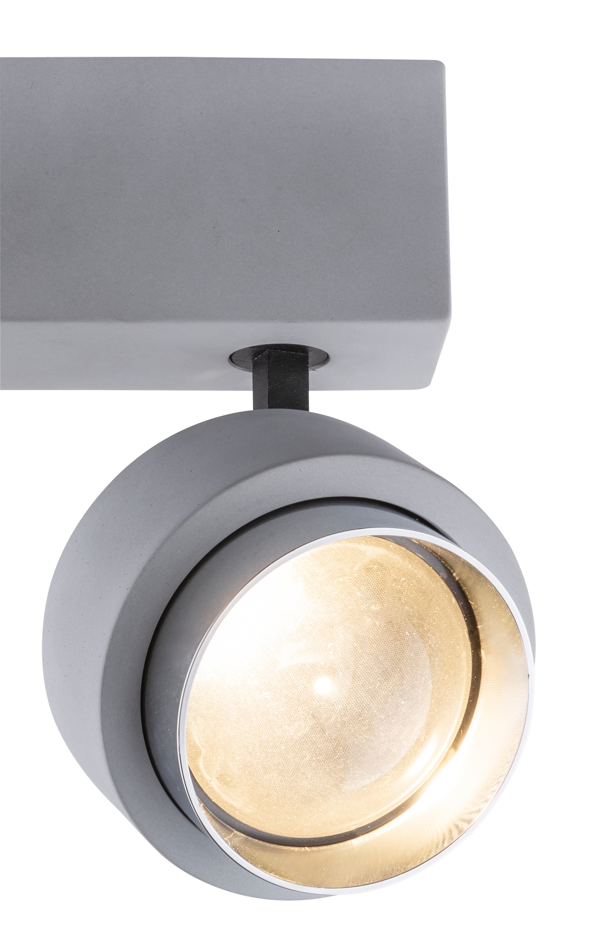 GLOBO LIGHTING Deckenleuchte »TIMO« LED-Modul 1 Stk. Warmweiß Beton-Deckenleuchte dreh- und schwenkbar, inkl. Dekorglas LED 10W