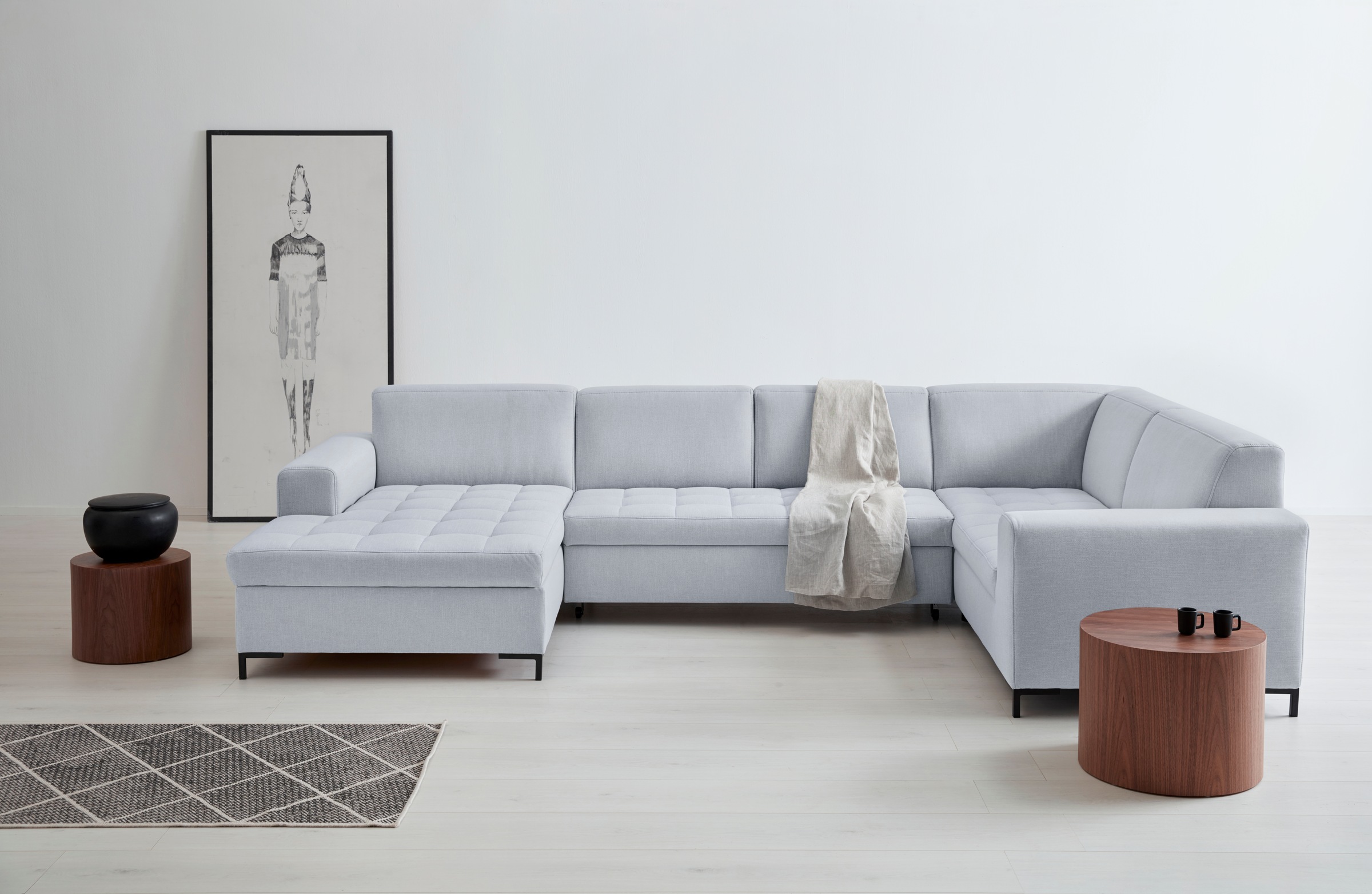 OTTO products Wohnlandschaft "Grazzo, aktuelle Steppung im Sitz, viel Platz günstig online kaufen