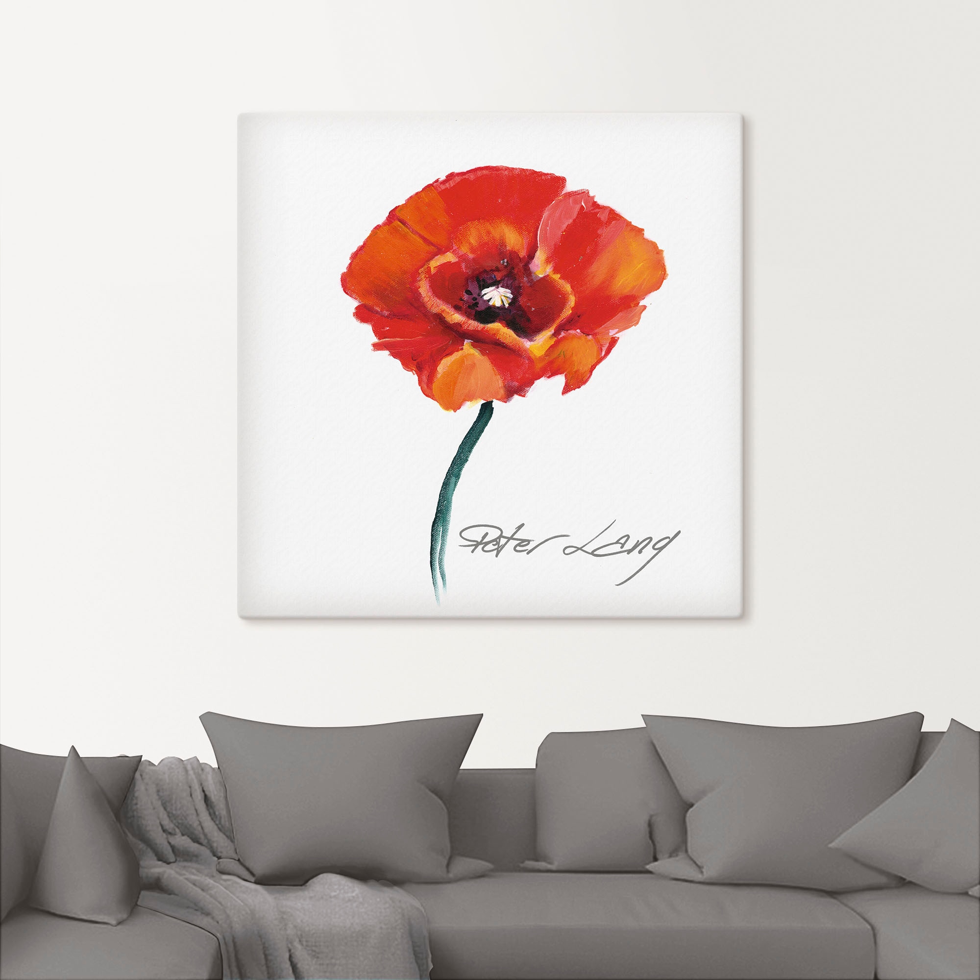 Artland Wandbild »Blume_weiß III«, Blumen, (1 St.), als Leinwandbild, Poster in verschied. Größen