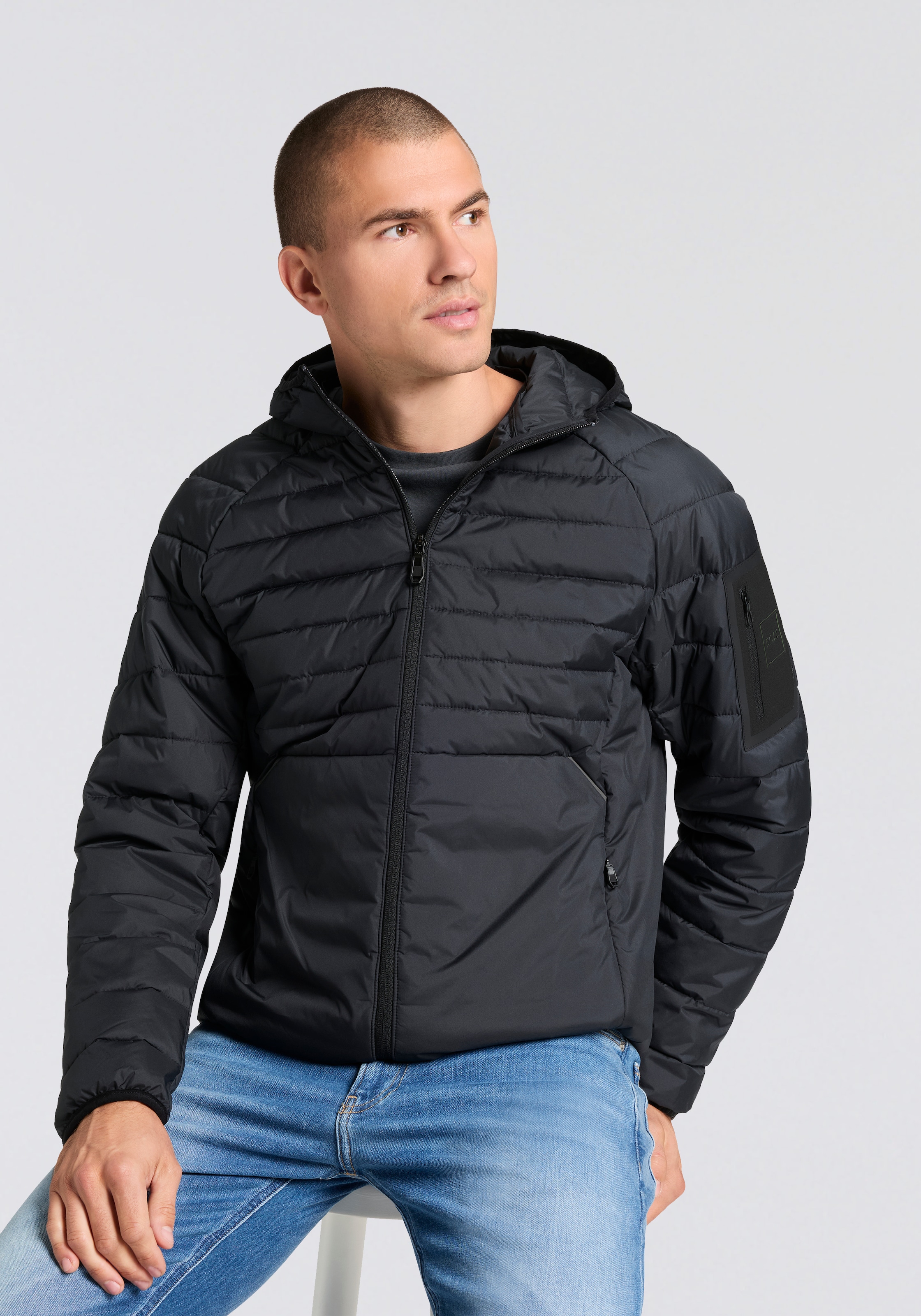 BOSS GREEN Steppjacke "OW Urbanex JT HD" mit Kapuze Kapuze, Regular Fit, re günstig online kaufen