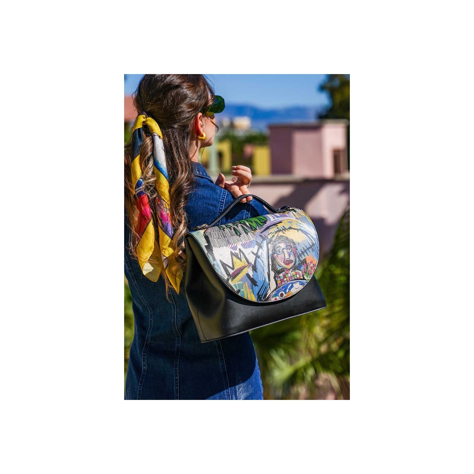 DOGO Henkeltasche »Handy Umhängetasche Live And Save Schultertasche«, Handgefertigt