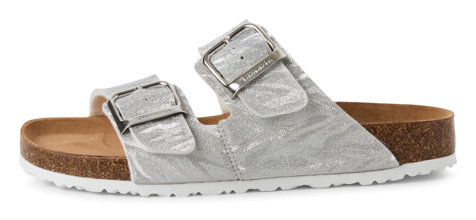 Tamaris Pantolette, Sommerschuh, Schlappen mit gepolstertem Fußbett