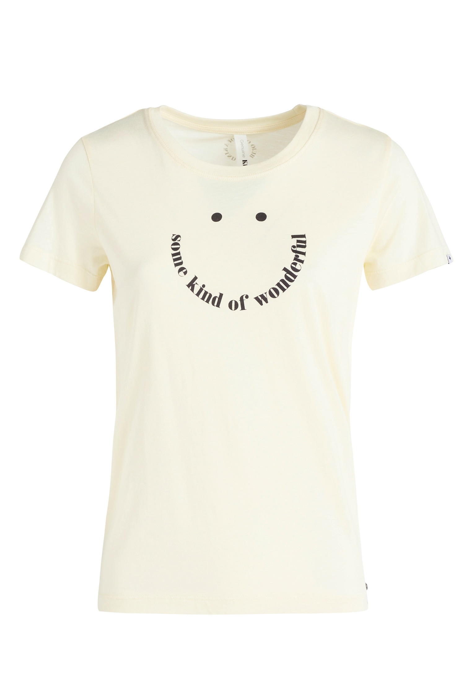 khujo T-Shirt »FRANCESCA SMILE«, mit Statement-Print