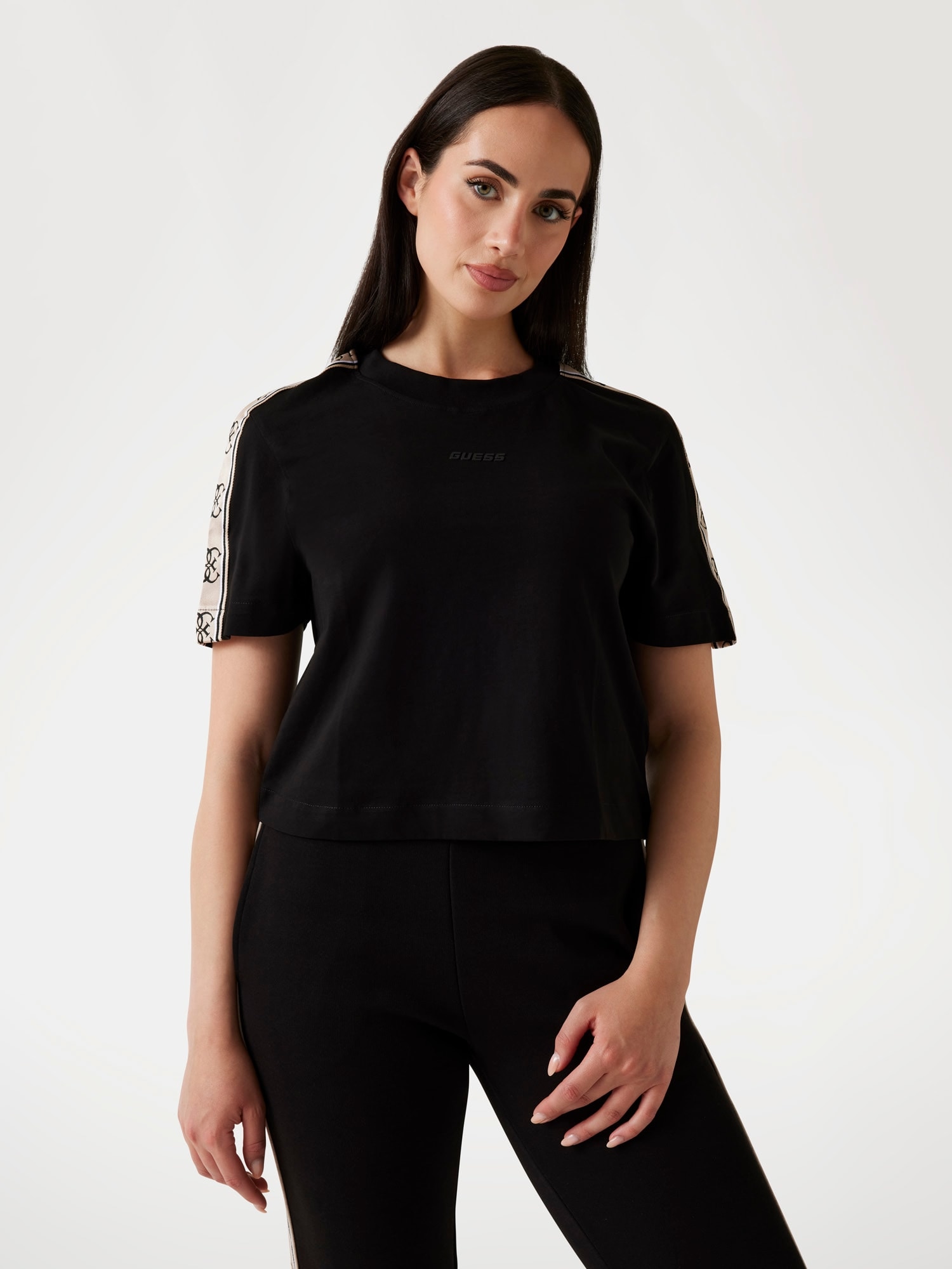Guess Damen Schwarz T-Shirt Britney - Bild 3