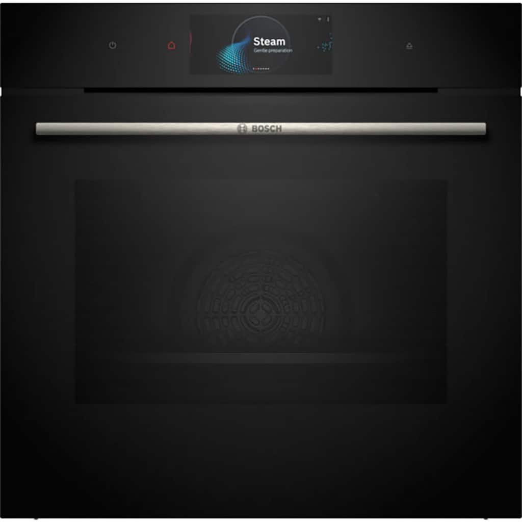 BOSCH Dampfbackofen »HSG7584B1«, Serie 8, HSG7584B1, mit Teleskopauszug nachrüstbar, ecoClean Direct