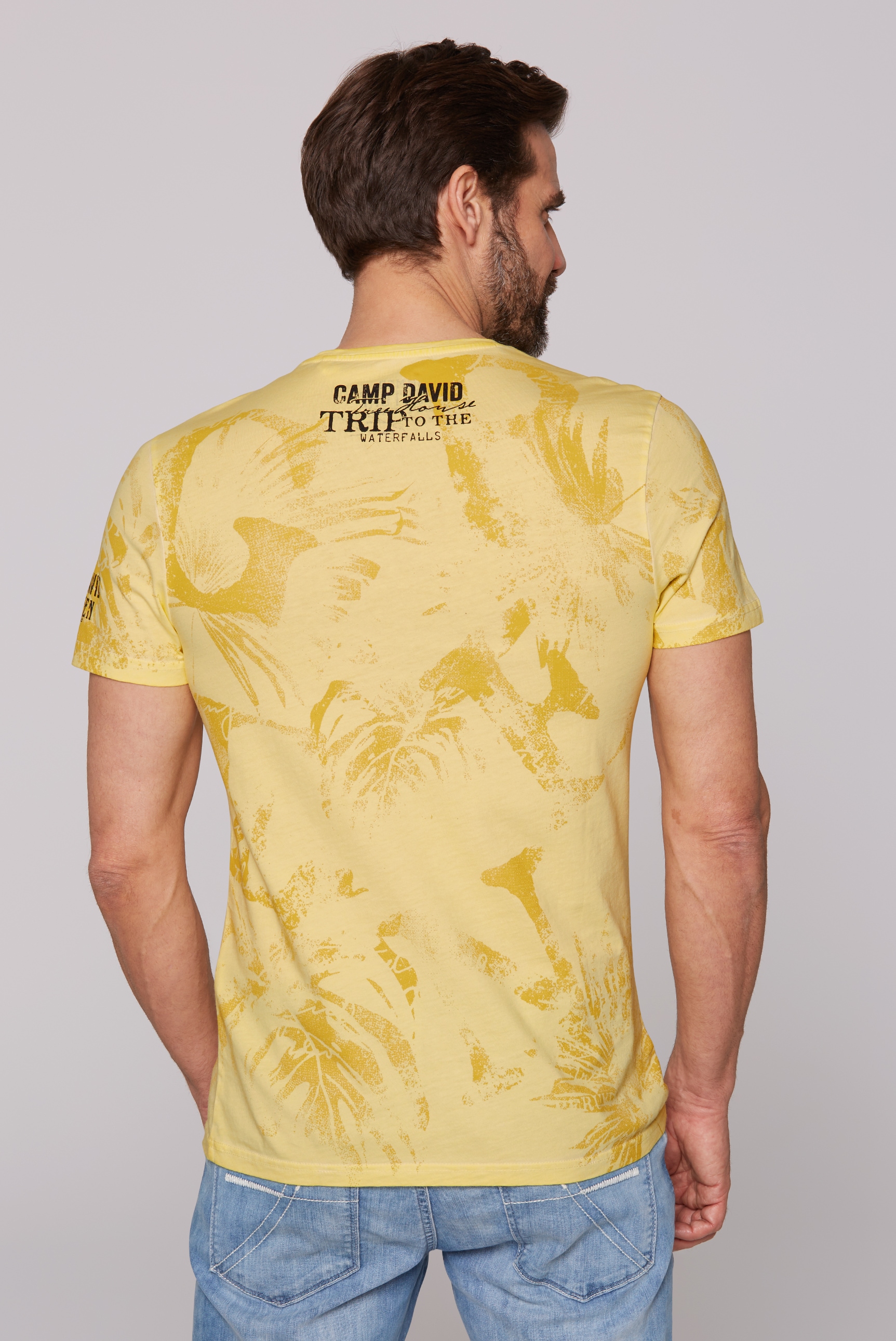 CAMP DAVID Rundhalsshirt, mit All Over-Print