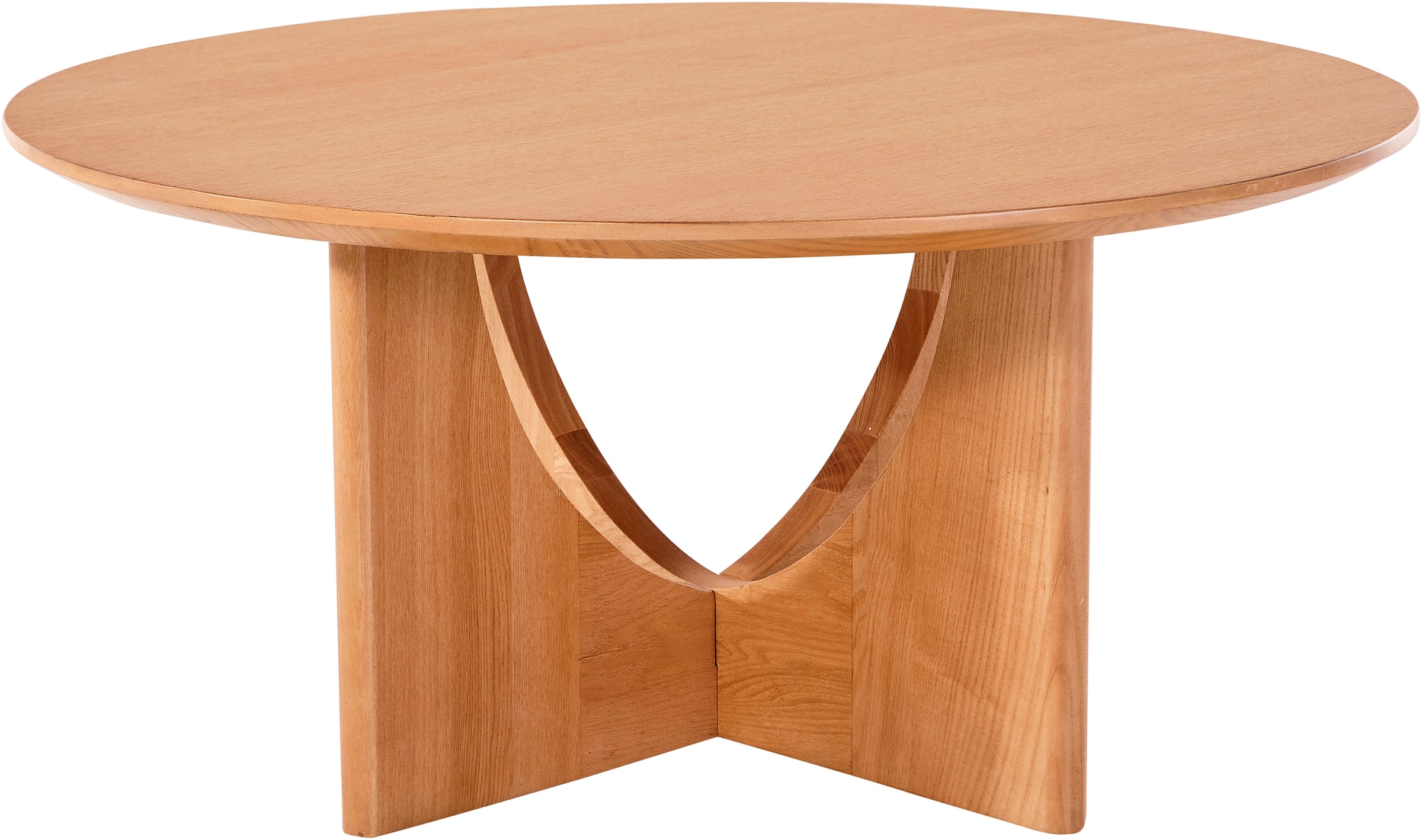 LeGer Home by Lena Gercke Couchtisch »Zirella« 1 Stk. tlg. massives Eschenholz, markantes Kreuzfuß-Design, Breite 85 cm