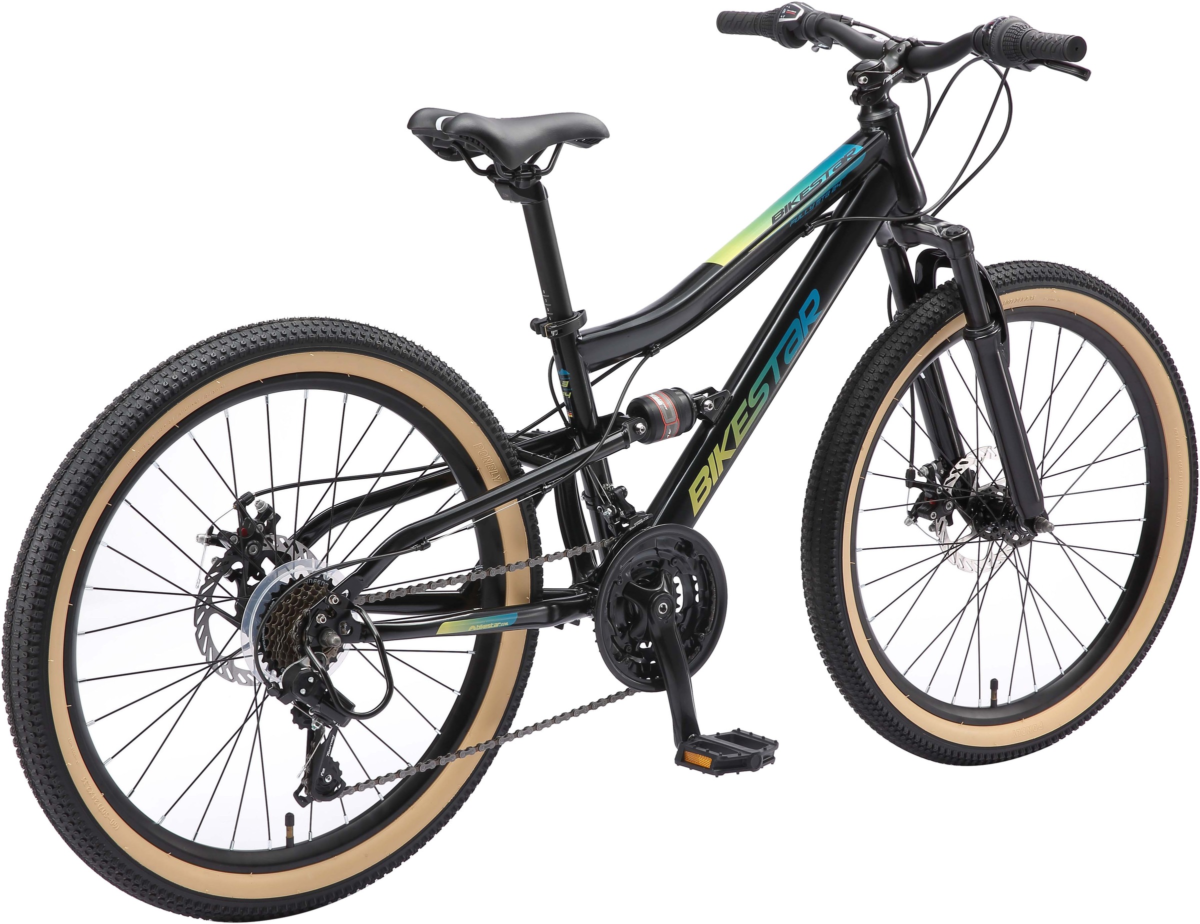Bikestar Jugendfahrrad, 21 Gang, Shimano, RD-TY21 Schaltwerk, Kettenschaltung