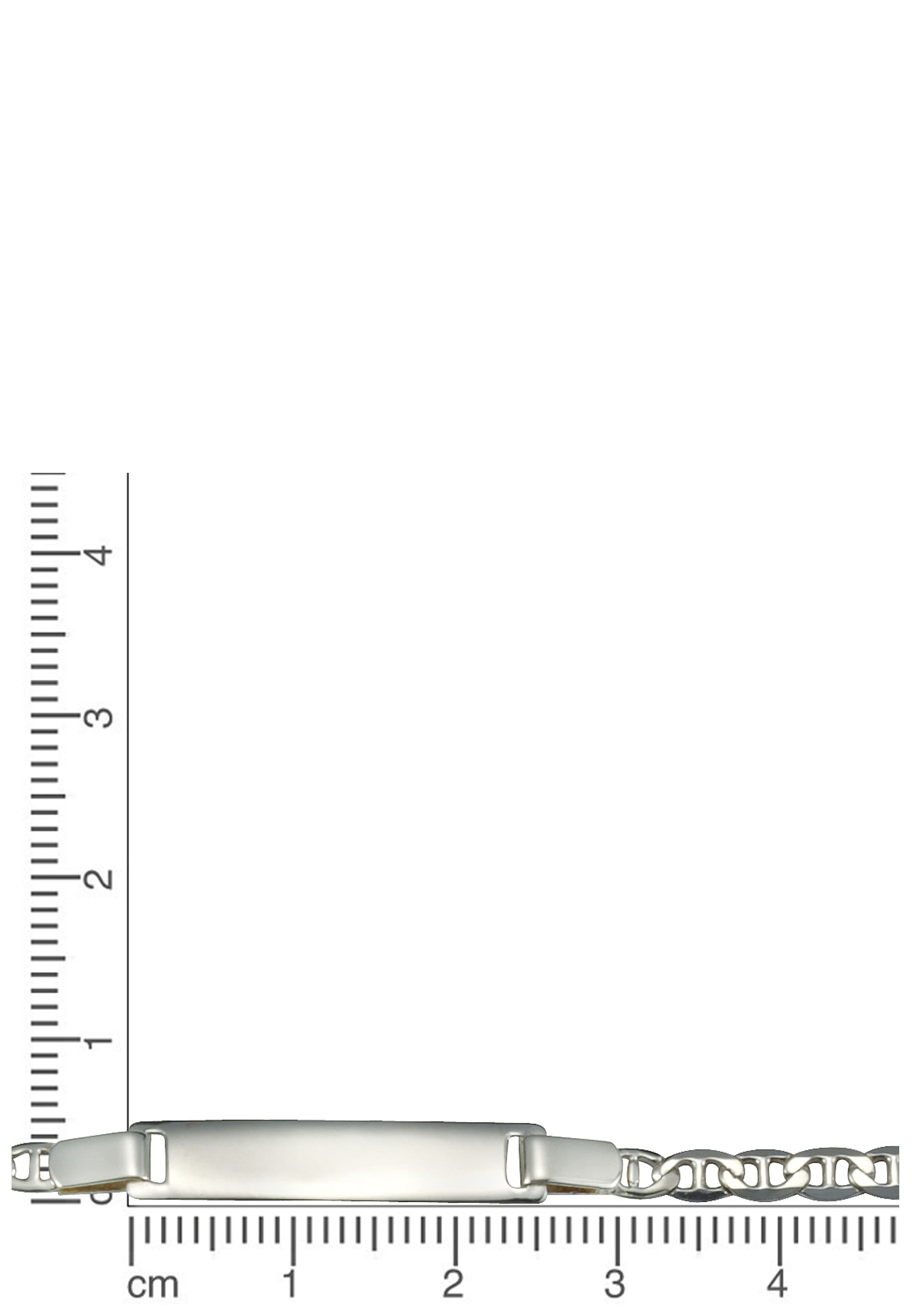 Firetti Armband mit Gravur ID-Platte Geschenk | Anlass Stegpanzer«, senden, »Schmuck Geburtstag Armkette BAUR Taufe GRAVURwunsch Weihnachten Silber 925 per Mail