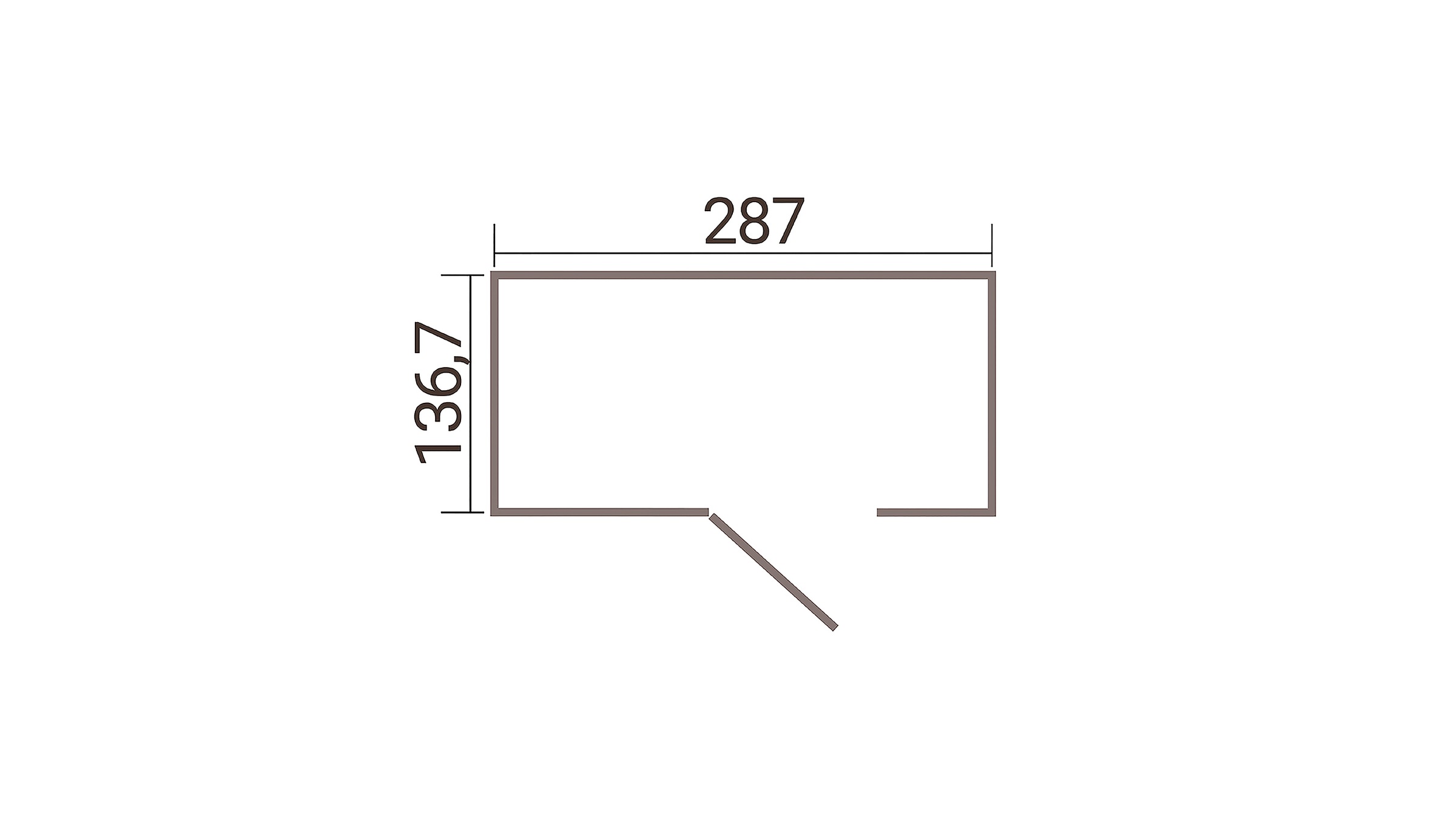 weka Gerätehaus »Gary 7« Metall pulverbeschichtet, Größe 7