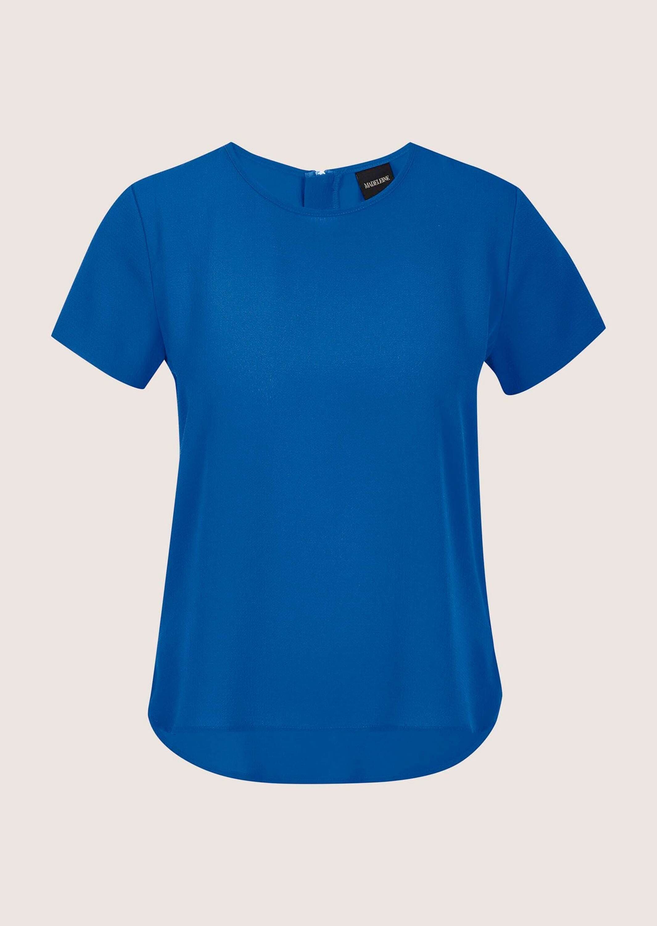 MADELEINE "Blusenshirt Sommerbluse mit Reißverschluss" Reißverschluss am Rücken