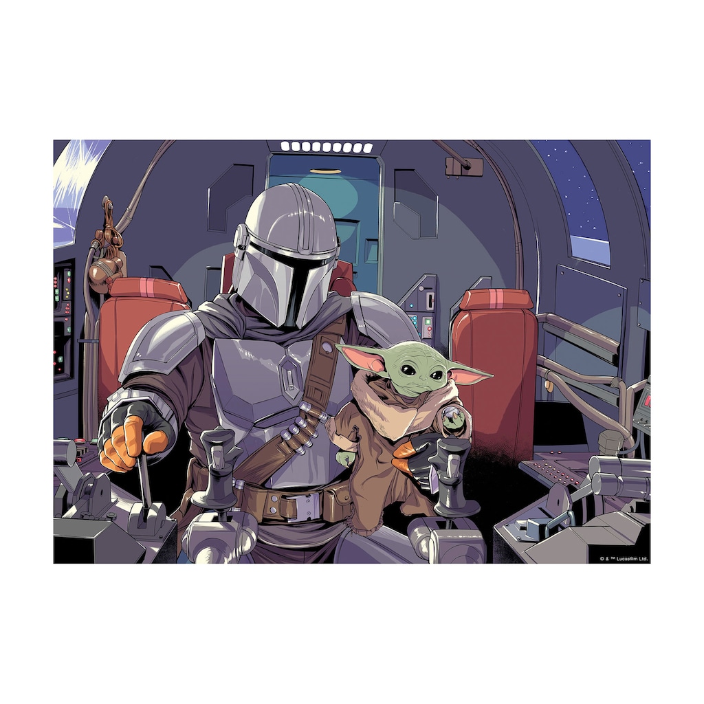 Komar Wandbild »Mandalorian The Child Cockpit«, Disney-Star Wars, (1 St.)