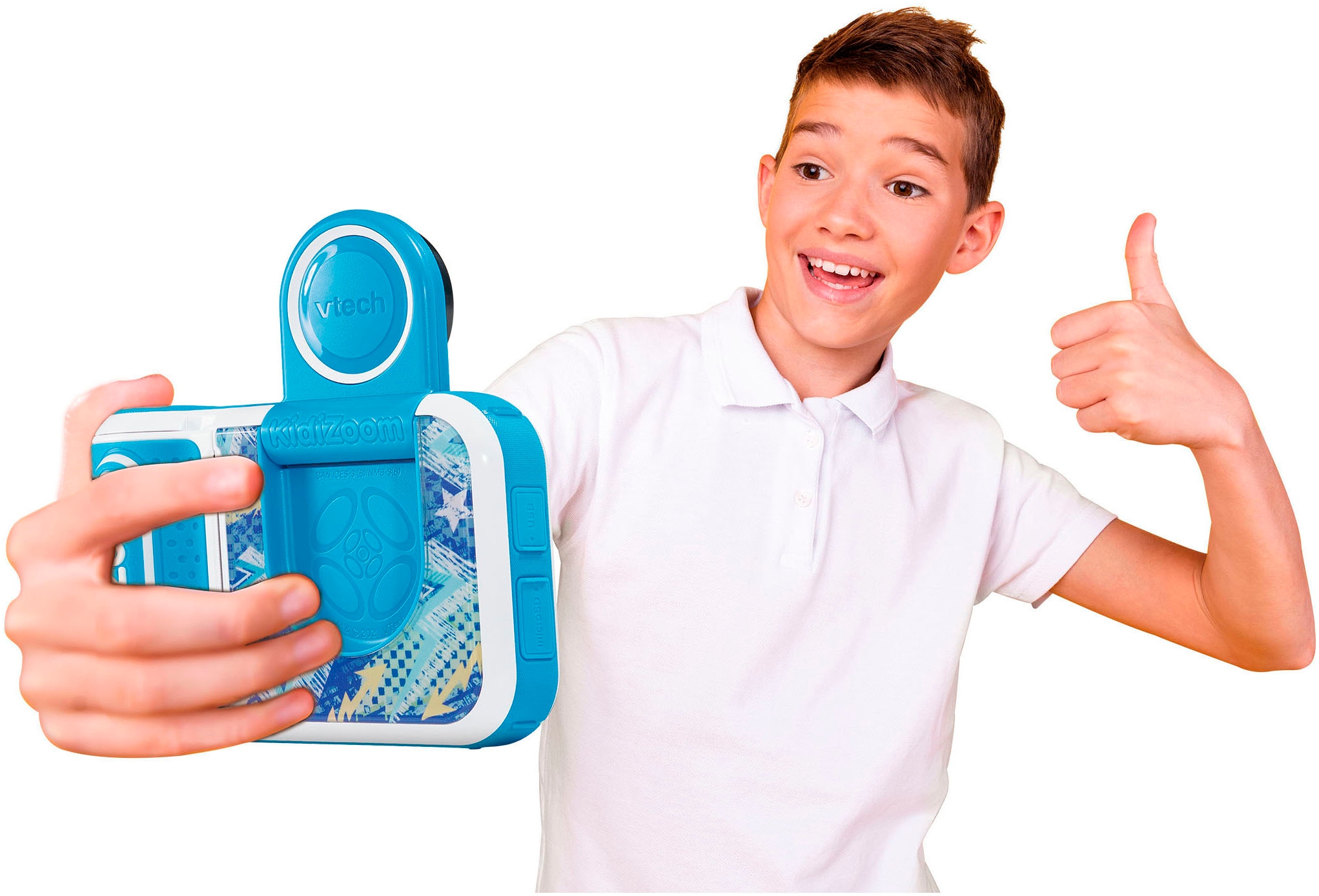 Vtech® Kinderkamera »KidiZoom Print Cam + Scrapbook Bundle«, 5 MP, mit eingebautem Thermodrucker, inkl, Thermopapier, Scrapbook + Stift