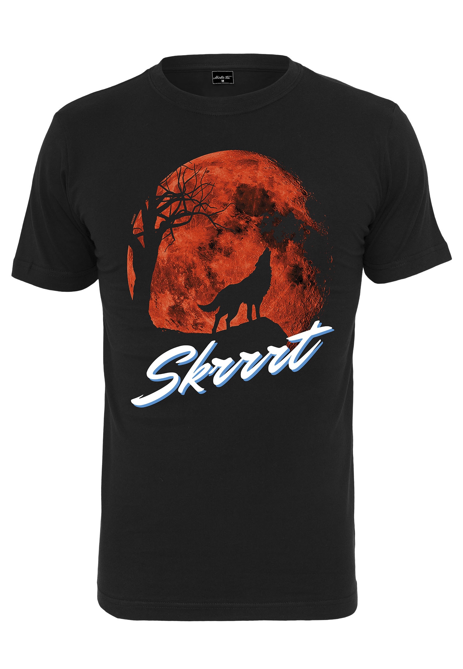 MisterTee Kurzarmshirt »MisterTee Herren Skrrt Howling Tee«, (1 tlg.)
