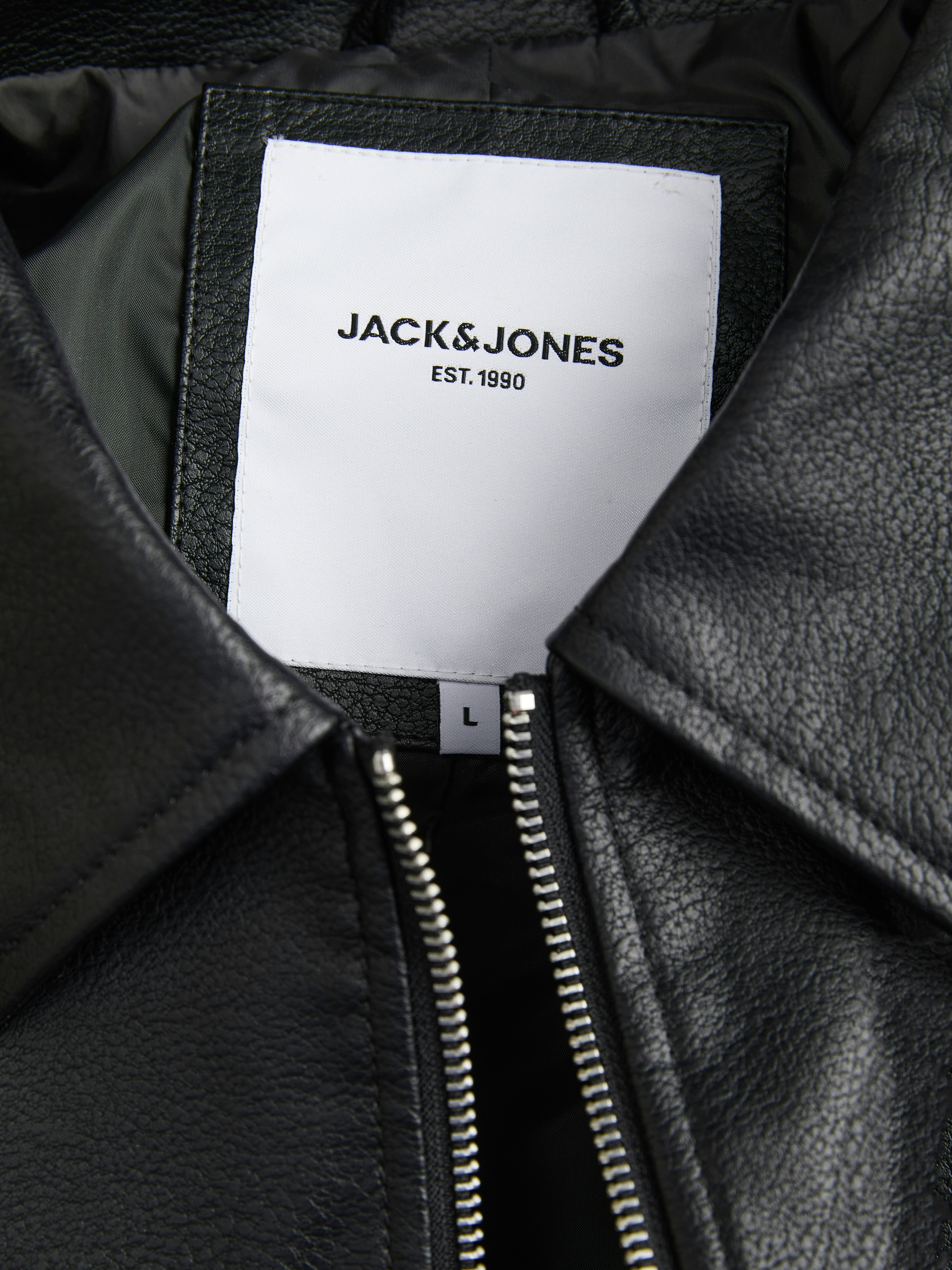 Jack & Jones Bikerjacke »JJECASABLANCA PU JACKET NOOS«, ohne Kapuze, mit Fronttaschen