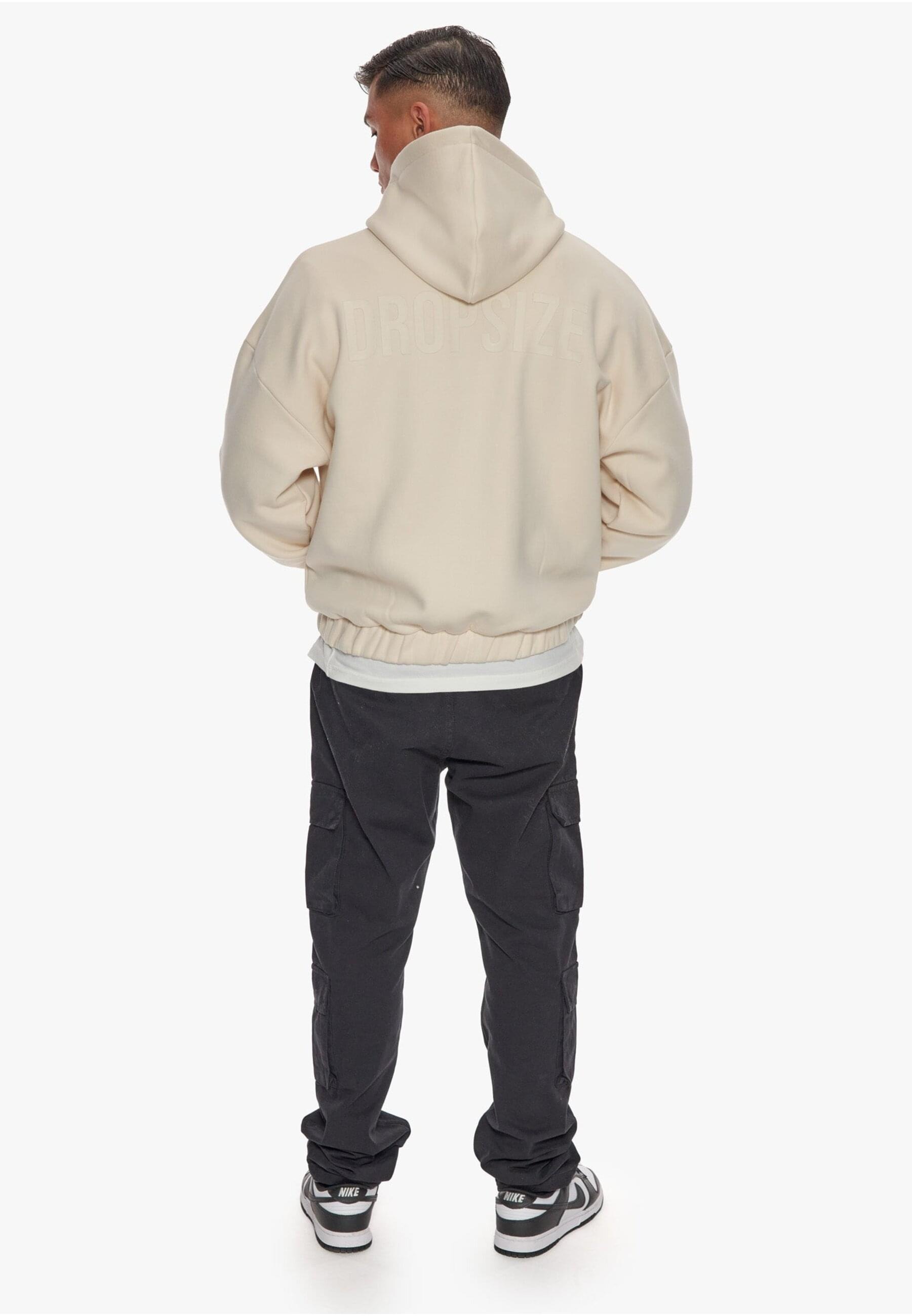Dropsize Sweatjacke »Dropsize Herren Heavy Oversize HD Print Zip Hoodie«