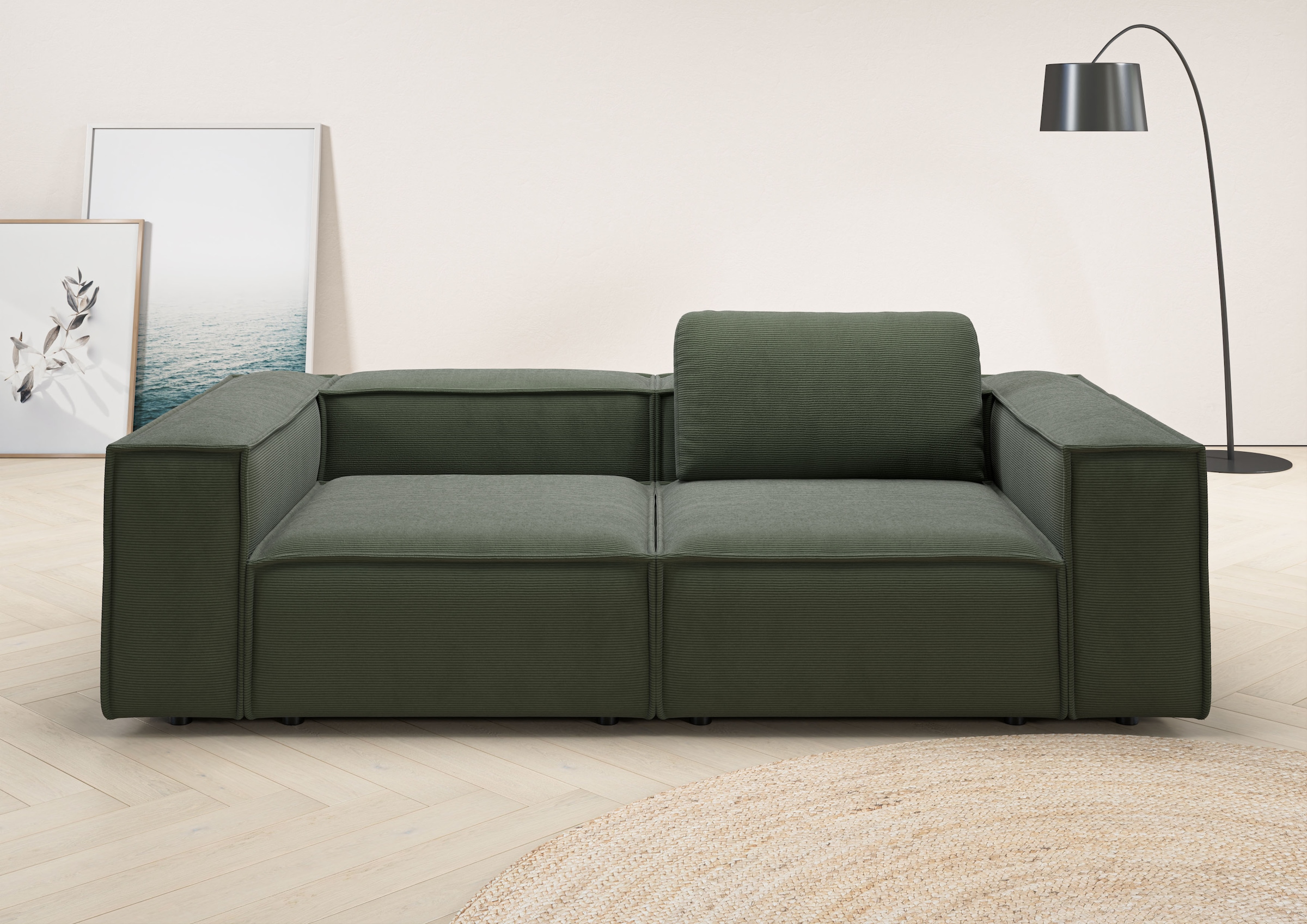Home affaire 2-Sitzer "Watertown, modernes Sofa 246 cm breit, auch in Feinc günstig online kaufen