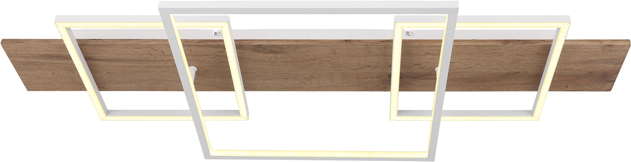 GLOBO LIGHTING LED Deckenleuchte »VANNI«, Leuchtmittel LED-Modul | LED fest integriert, Deckenlampe/Wohnzimmer/Schlafzimmer/modern/Holz