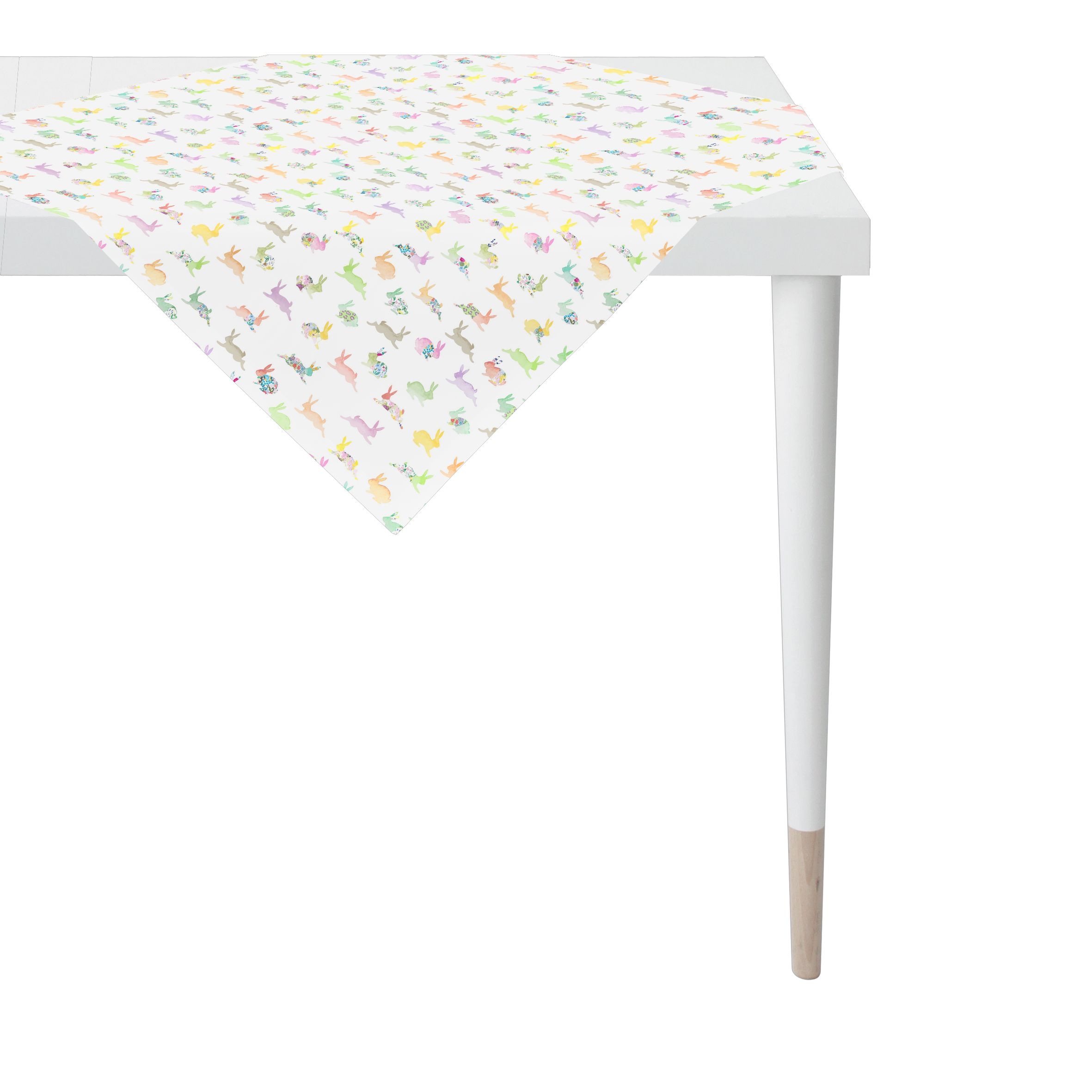 Mitteldecke APELT "3101", bunt (multicolour), B:88cm H:0,5mm L:88cm, Obermaterial: 75% Baumwolle, 25% Polyester, Tischdecken, Mitteldecke, aquarellier