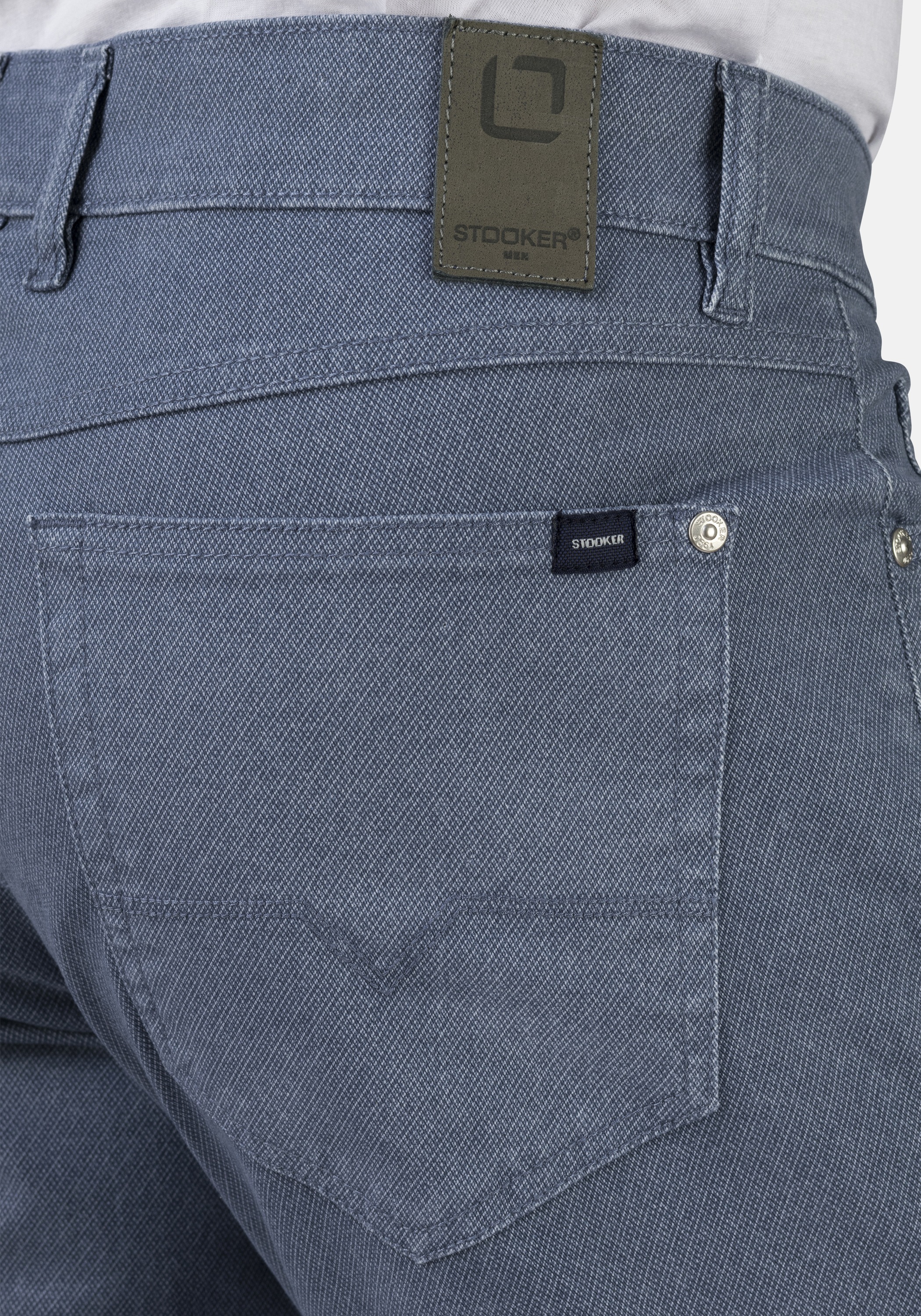 Thumbnail - Stooker Men 5-Pocket-Jeans "Frisco Print Straight Fit Jeans" Straight Fit Casual Clean Wash Twill Coloured Comfort Flex ...