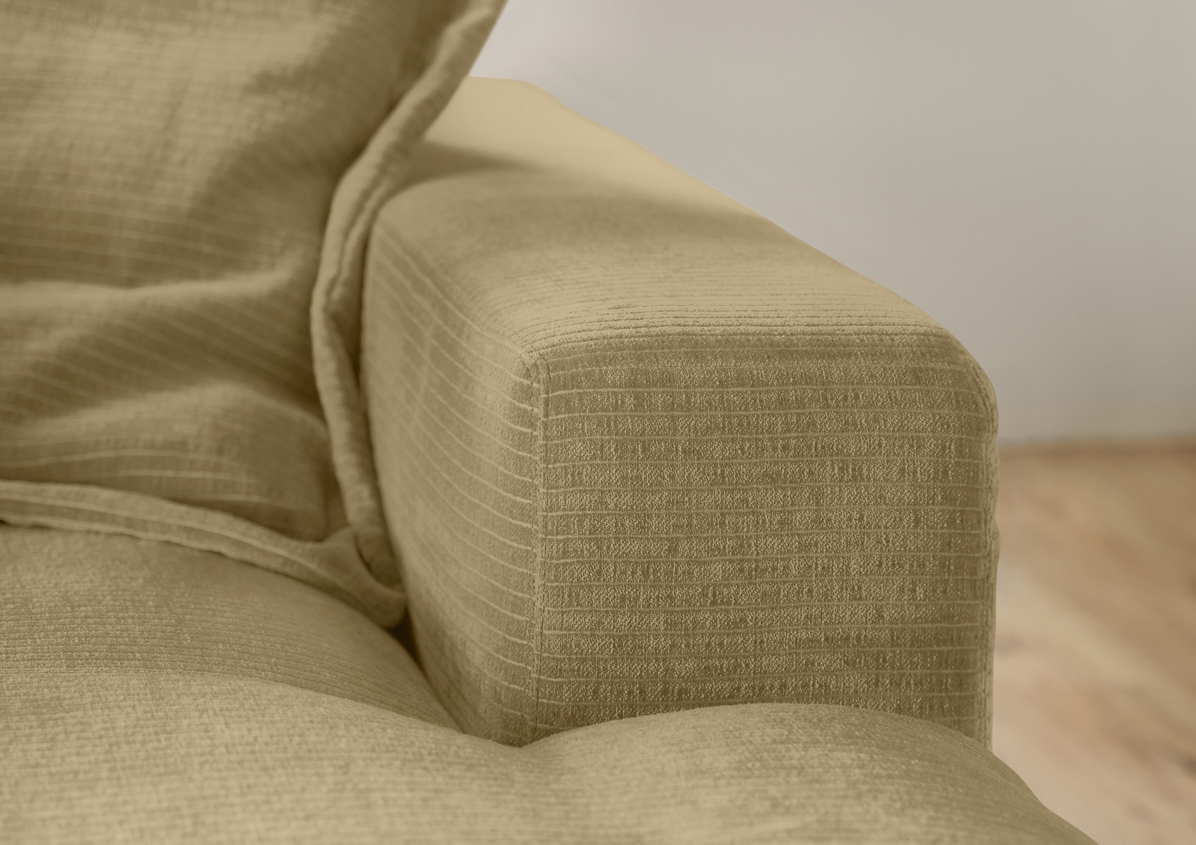 Musterring Ecksofa »Lucia«, verschiedene Farben, großer Longchair mit Armlehne, B330 x T190 cm