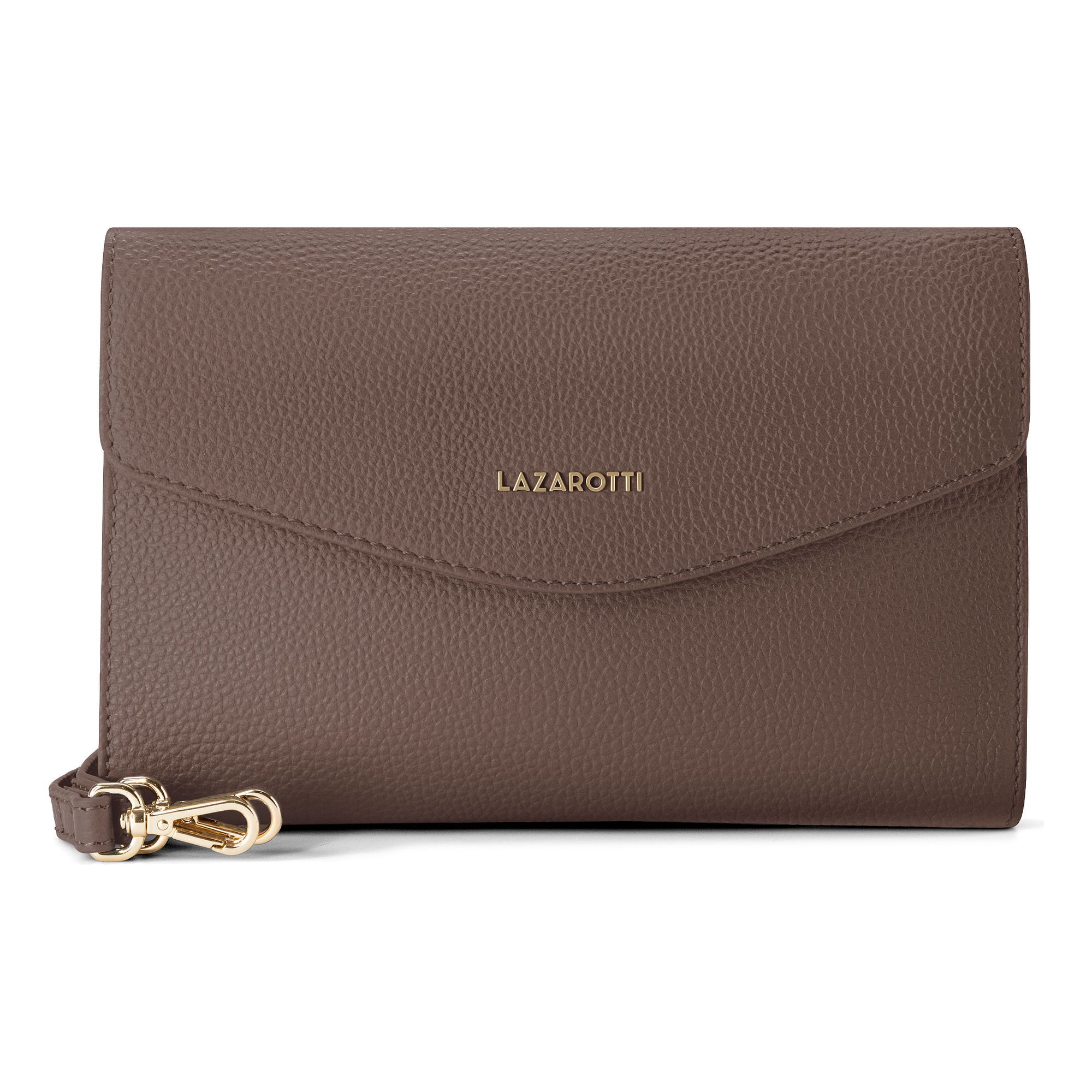 Lazarotti Clutch "Bologna Leather Clutch Umhängetasche Leder 23 cm"